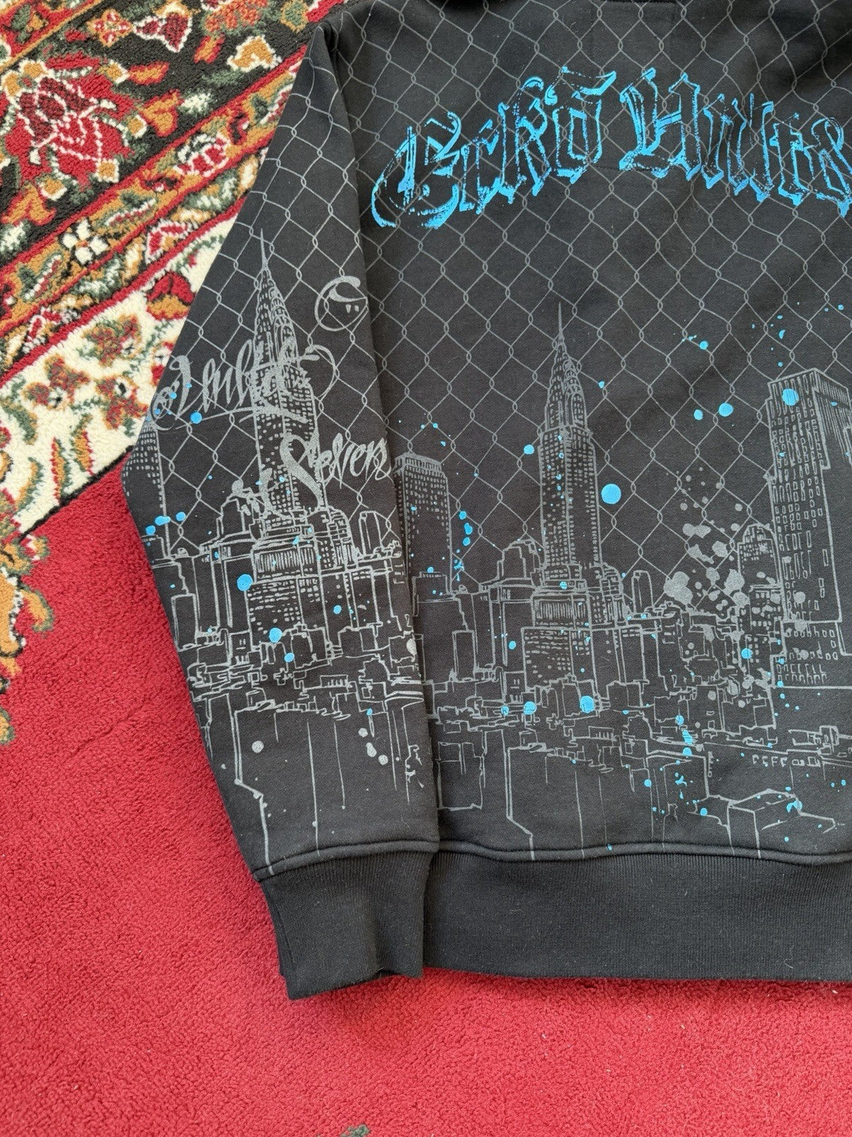 Vintage Ecko Unltd. Full Zip Hoodie Graffiti Girl Print Size M Streetwear Y2K