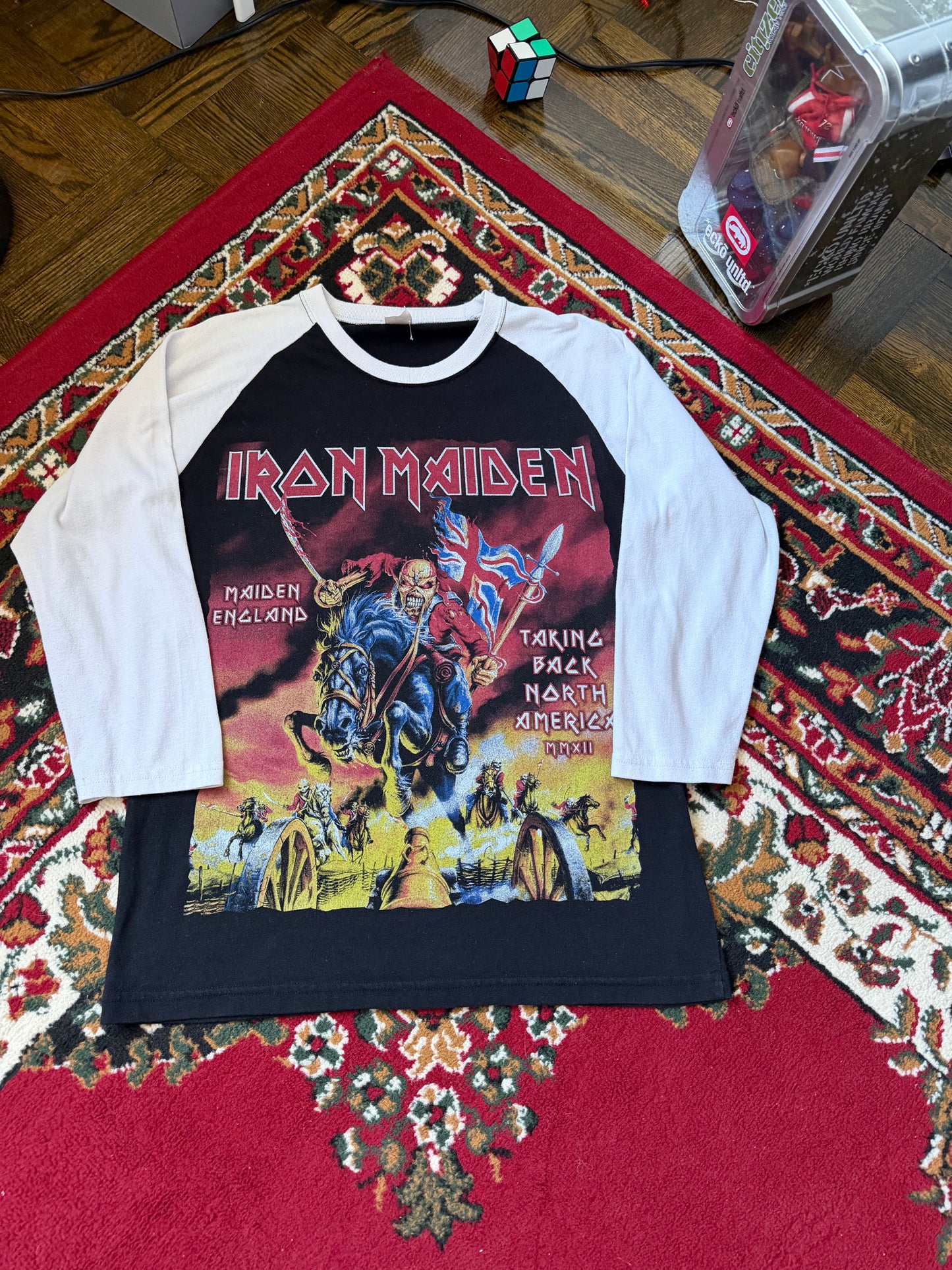 Iron Maiden 3/4 Sleeves Double Sided Tour Tee T-shrit