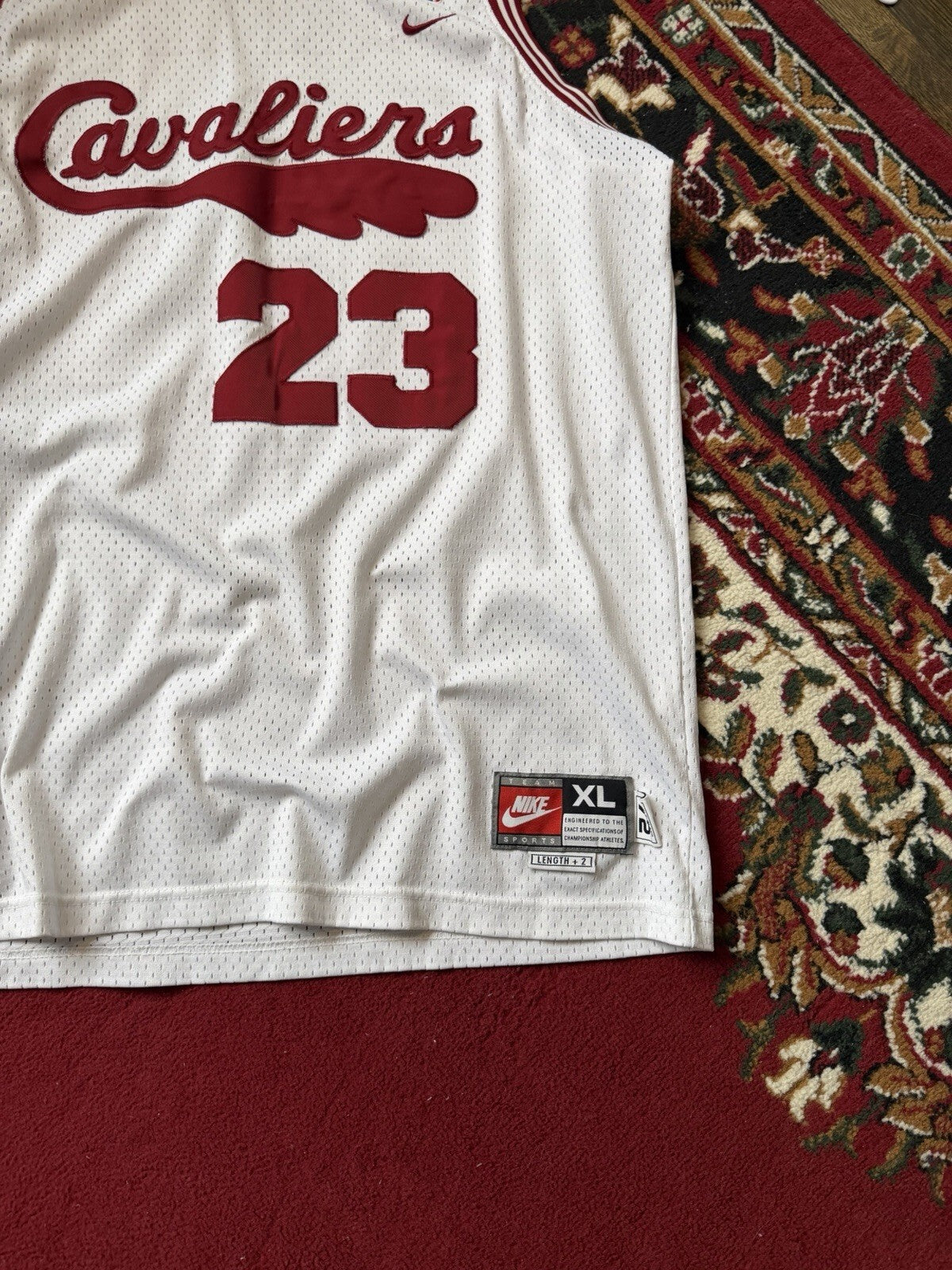 Nike LEBRON JAMES #23 Jersey Cleveland Cavaliers XL Length + 2 NBA Basketball