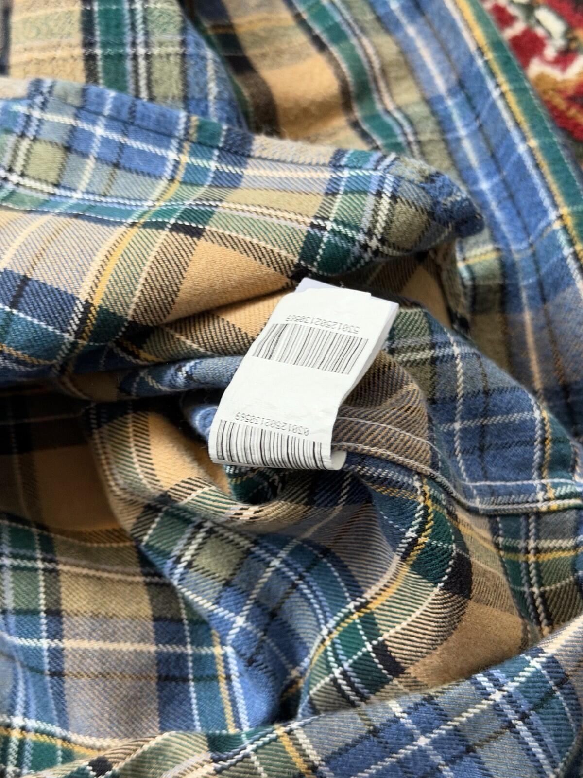 Frank and Eileen "Eileen" Italian Woven Flannel Plaid Button Down Shirt Womens