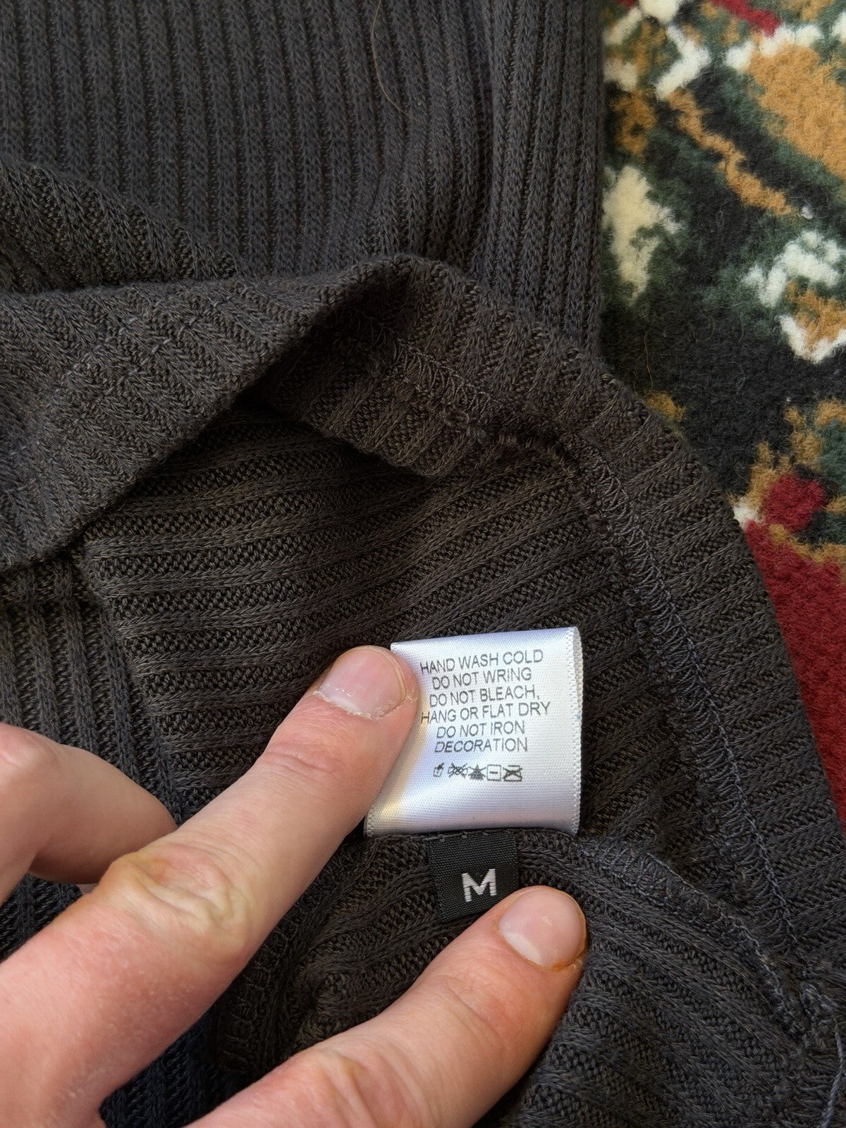 Salvage Sweatshirt Mens Medium Gray Sweater Grunge Y2K Hand Crafted in LA