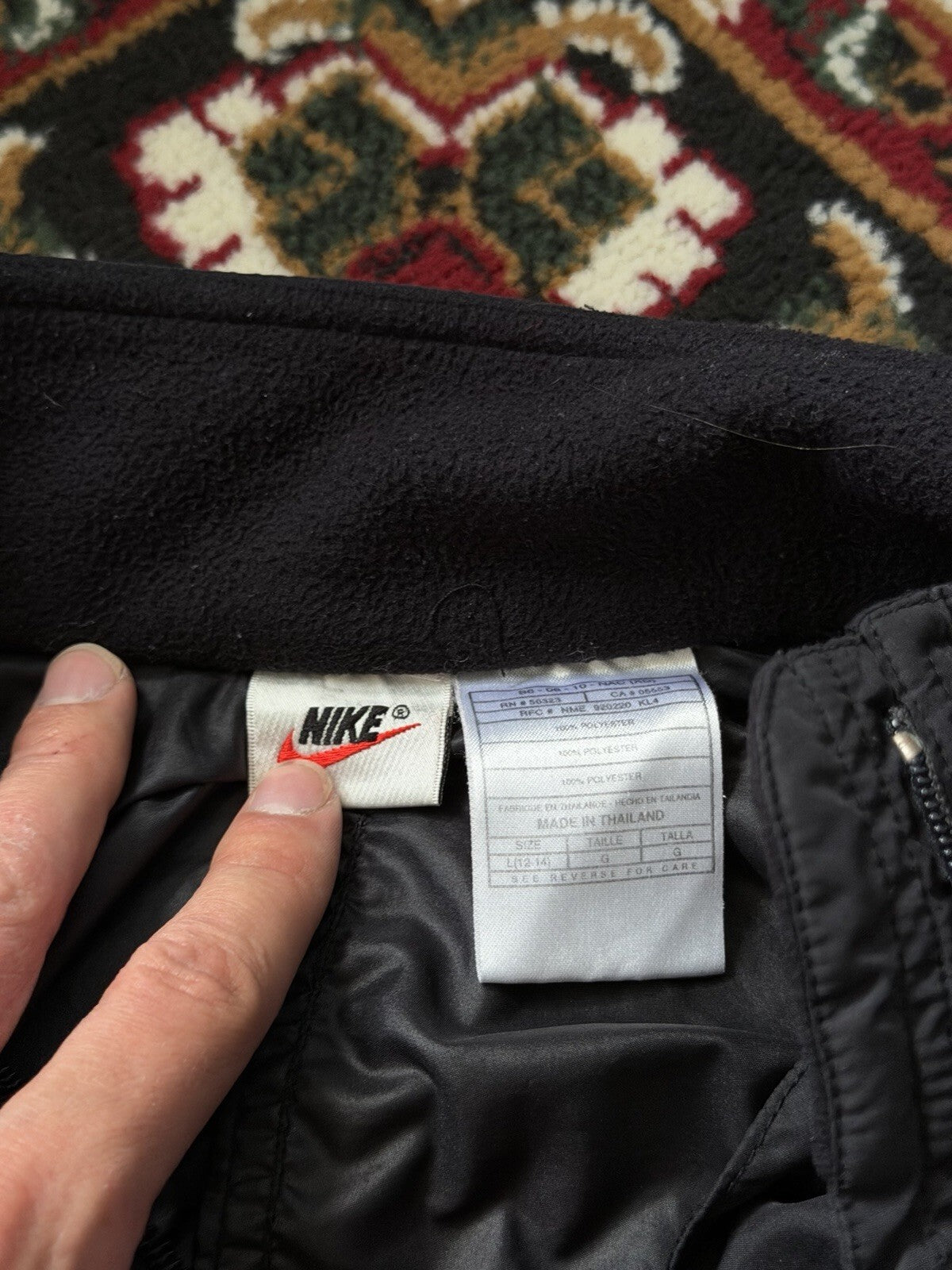 Vintage Nike Fit Nylon Jacket Windbreaker Zip Up Mens Size L 90s Y2K
