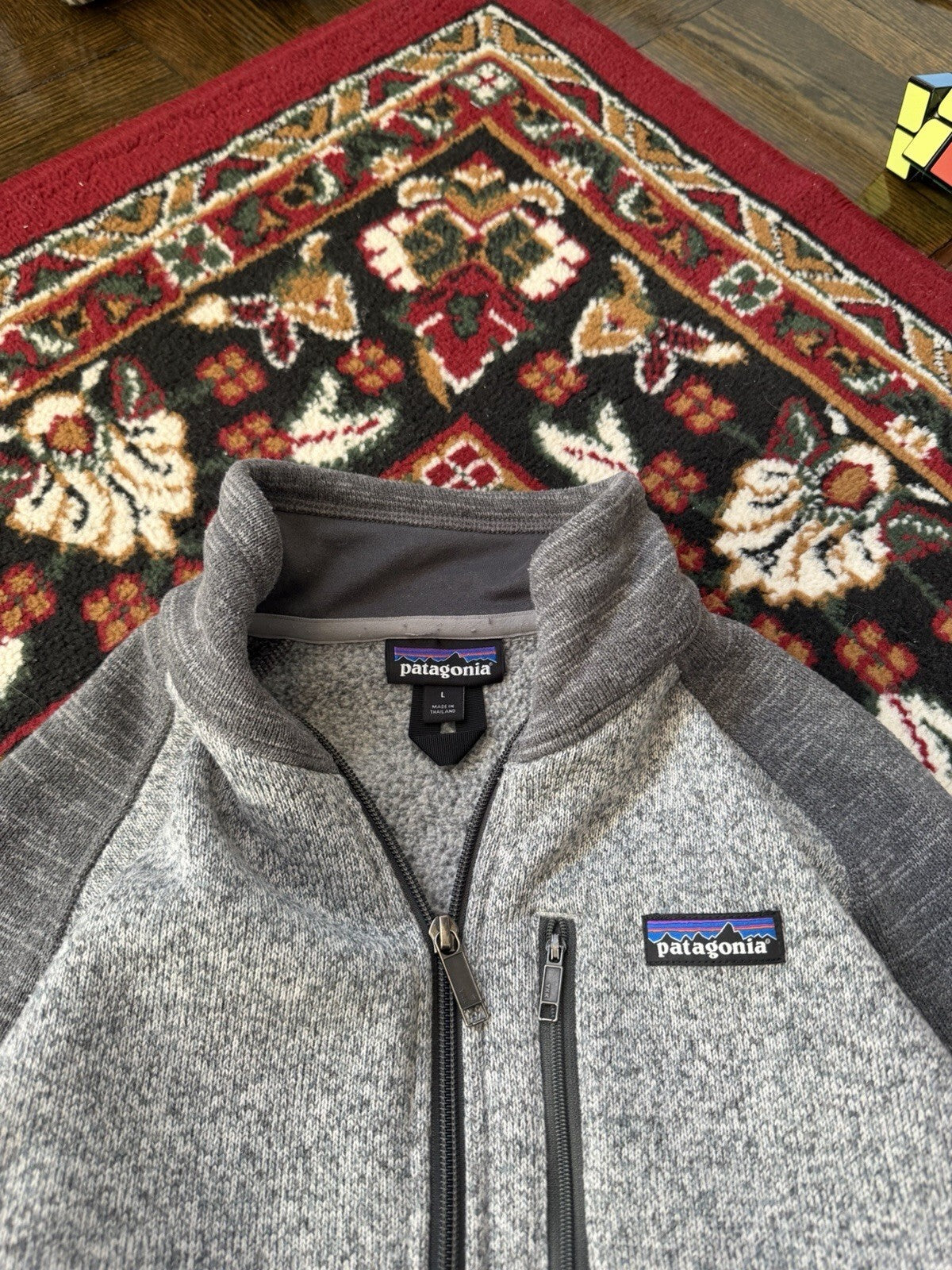 Patagonia Jacket Mens Large Gray Better Sweater Fleece Outdoor 1/4 Quarter Zip