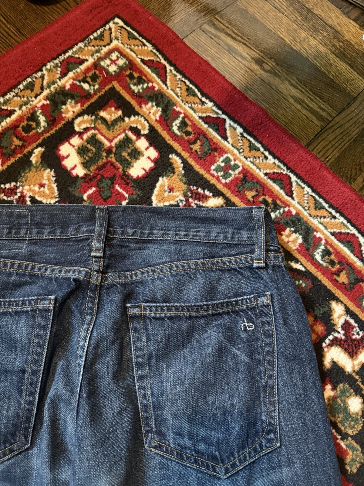 Rag & Bone RB 15X Jeans Mens 31 Slim Straight Button Fly Handmade in USA