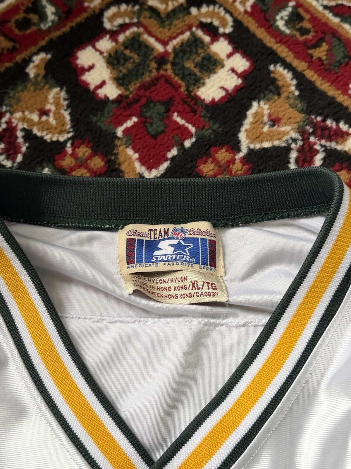 Green Bay Packers Brett Favre Vintage Starter NFL Jersey Size XL White