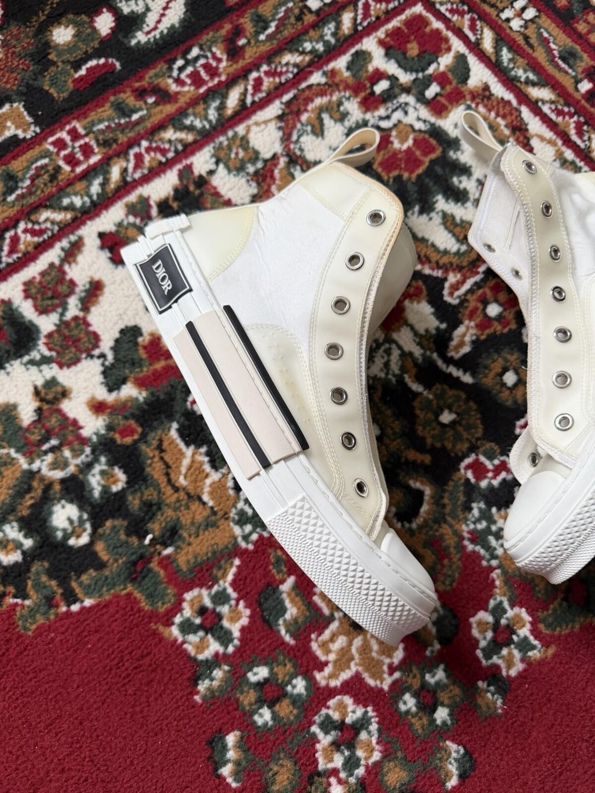 Dior B23 High Top Sneaker White Size 39 1/2
