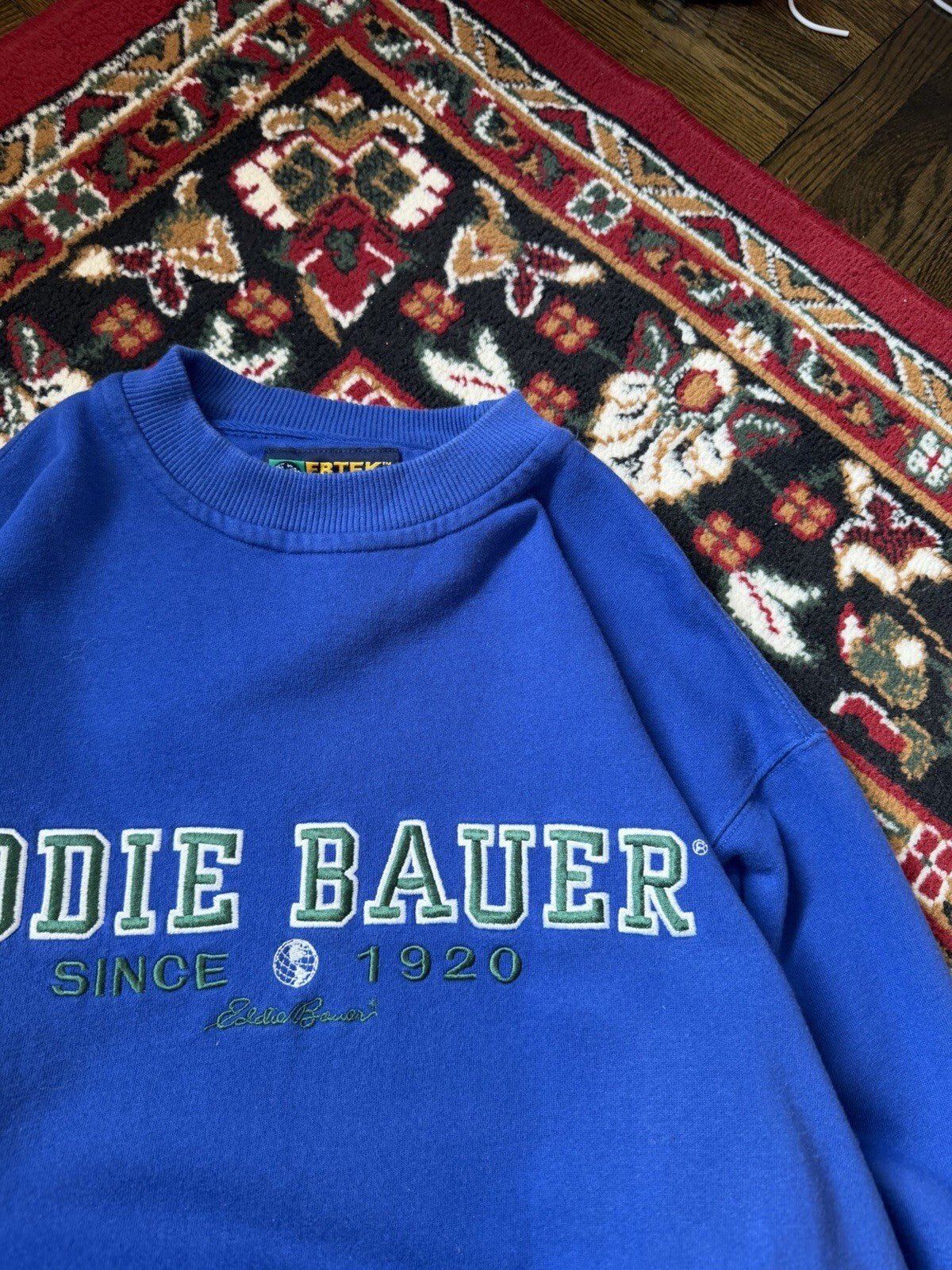 90s Vintage Ebtek Spell Out Logo Eddie Bauer Sweatshirt Crewneck M
