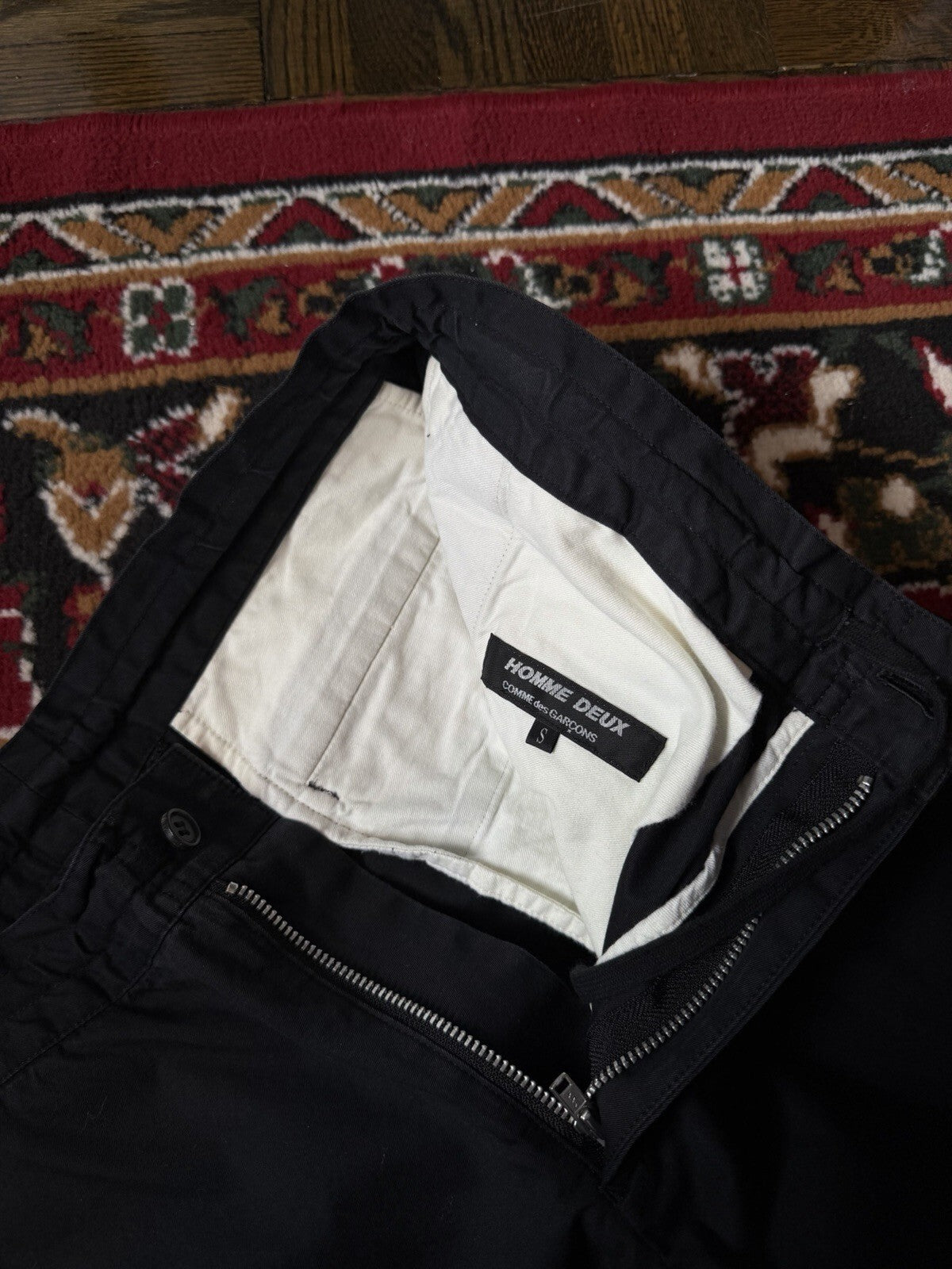 COMME DES GARCONS HOMME DEUX Black Chino Pants Black Size S