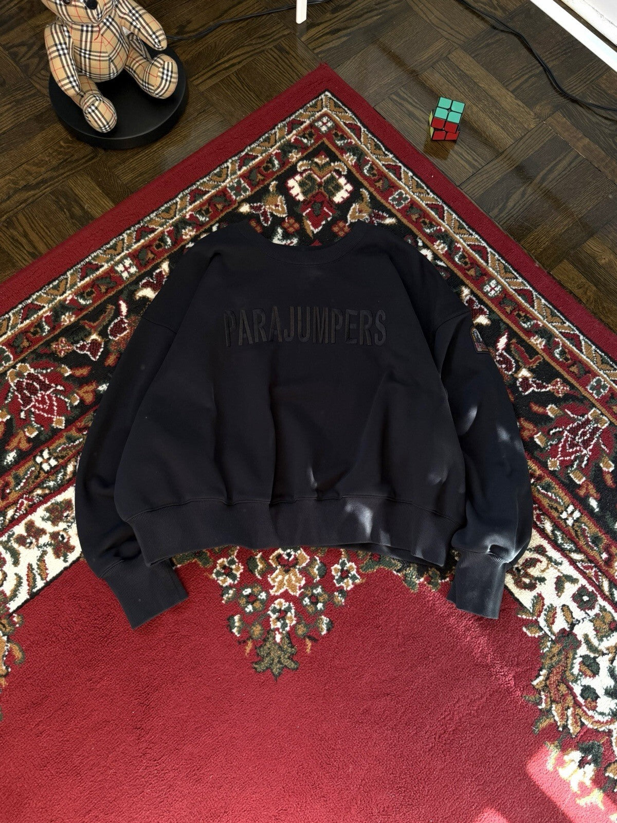 Parajampers Logo Basic Crewneck Sweatshirt Patched Sweater Womens