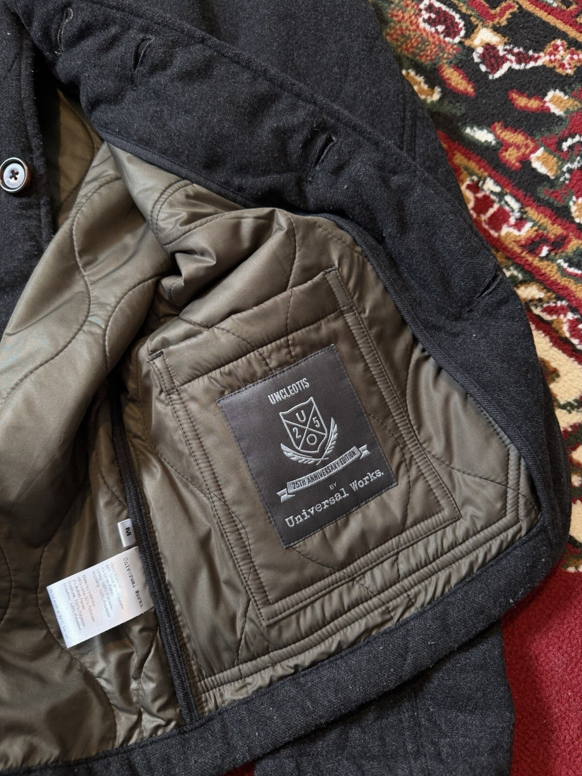 Universal Works Quilted Hunting Chore Jacket Wool Nylon M