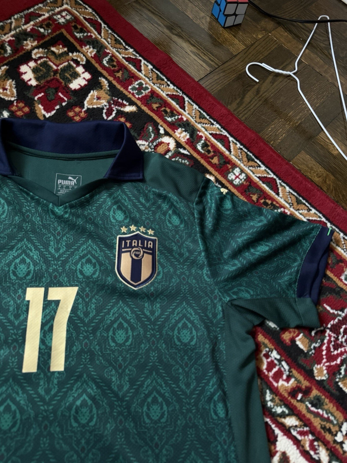 2019-20 Puma Italy Football T-Shirt Ciro Immobile #17 Size L