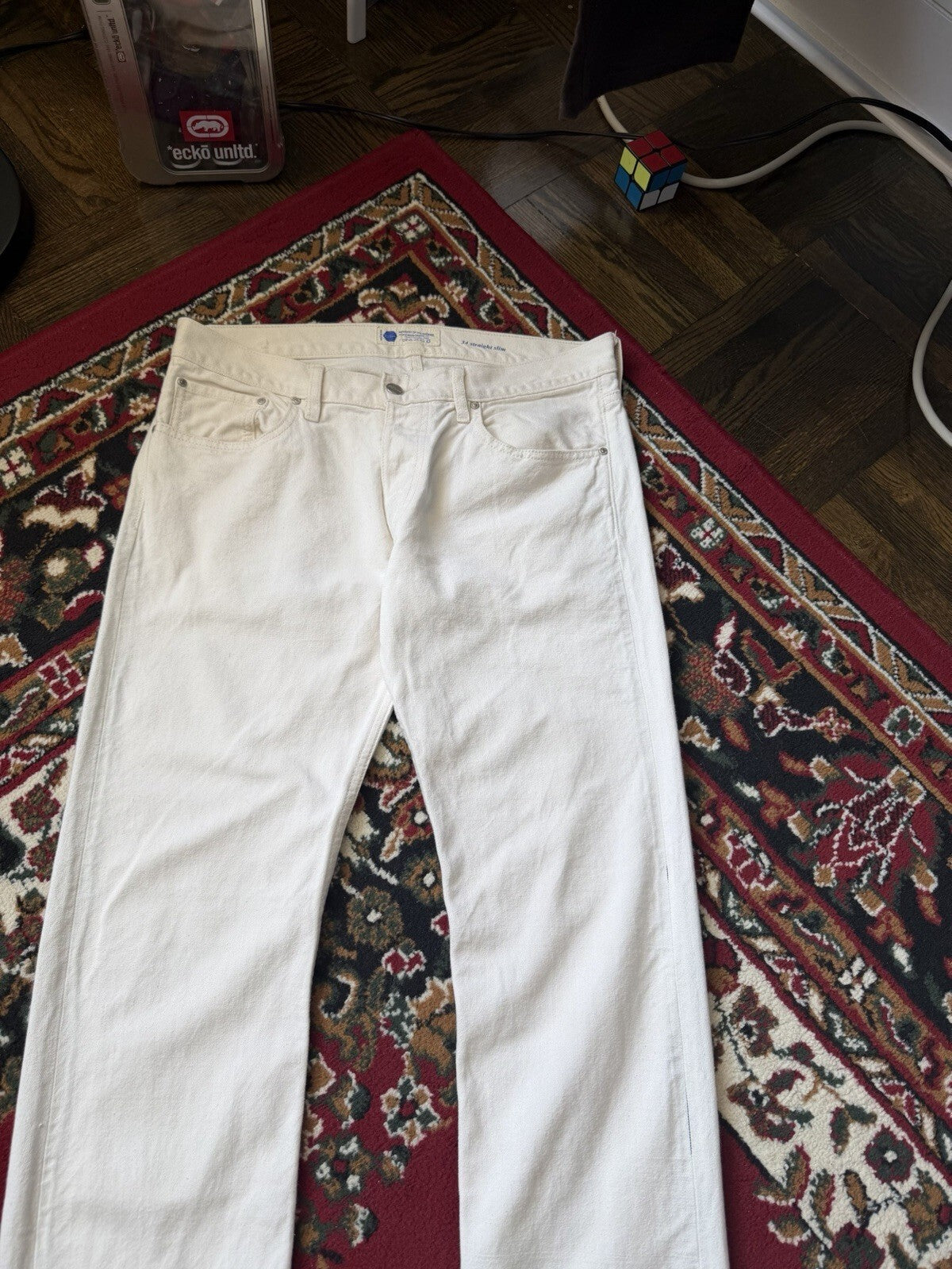 Industry of All Nations Jeans Mens 34 Straight Leg Hand-Loomed Selvedge Denim