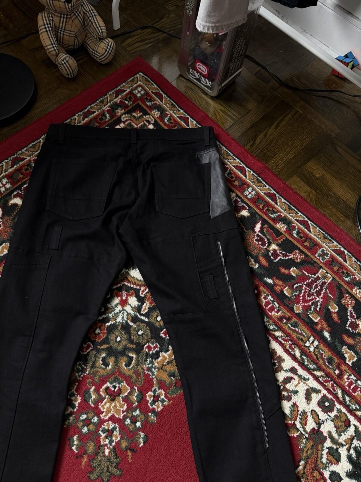 Alexander McQueen All Over Zip Black Slim Jeans - EU 52 Denim Pants
