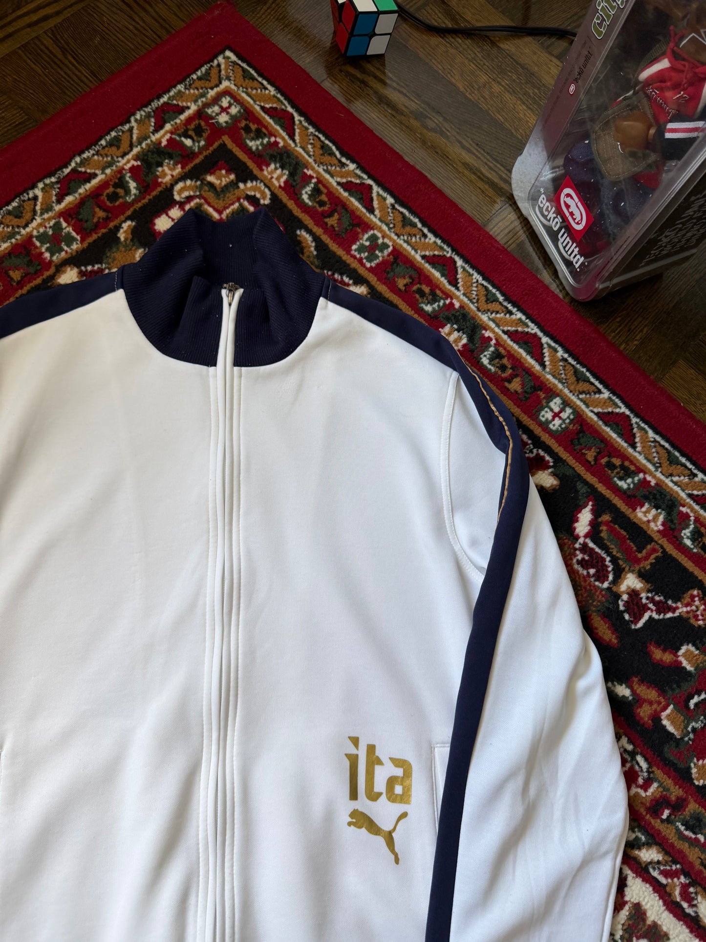 Puma Italy Vinatge Football / Soccer Track Zip Up Jacket