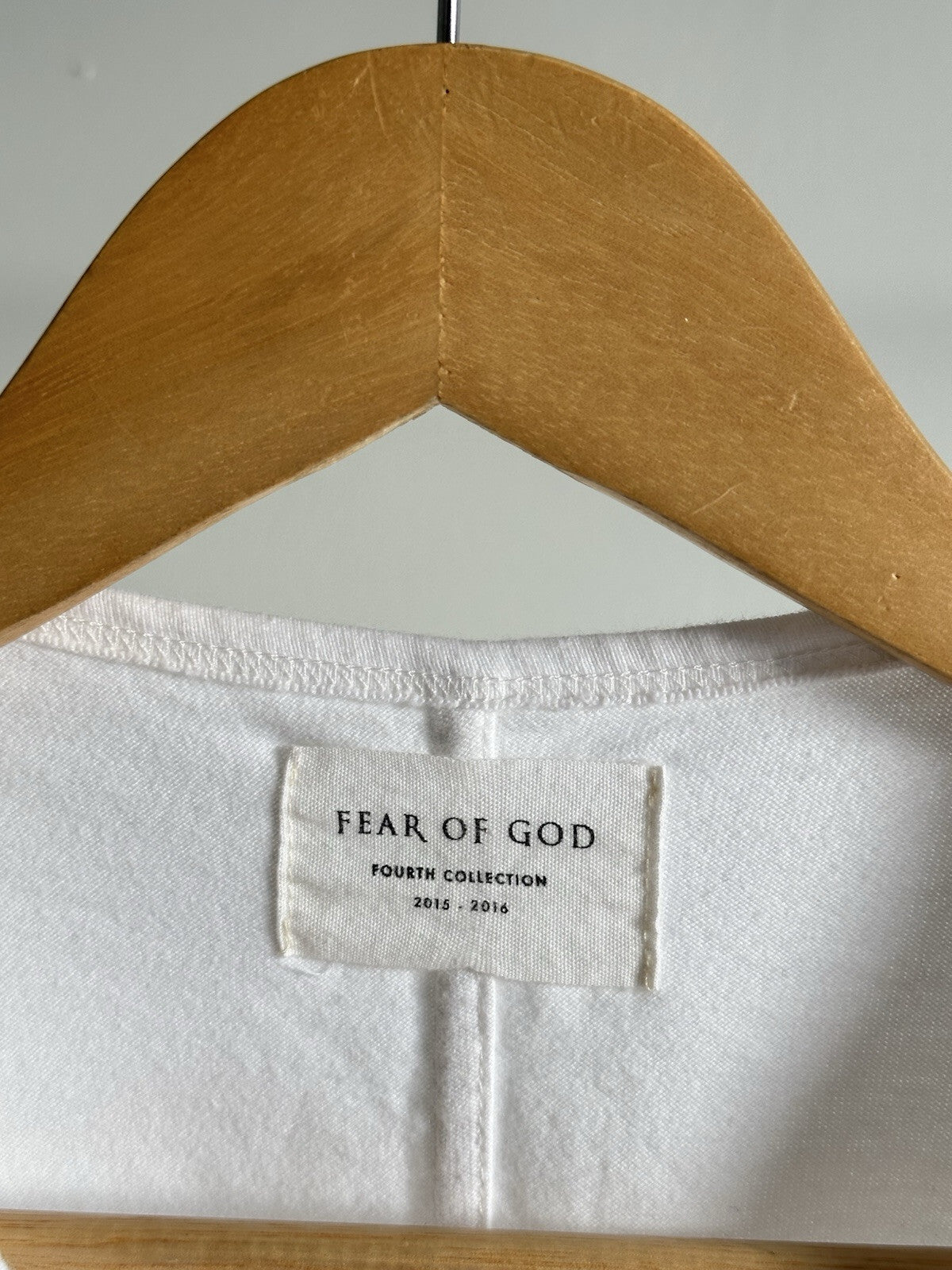 Fear of God Fourth Collection White Long Sleeve T Shirt Size M