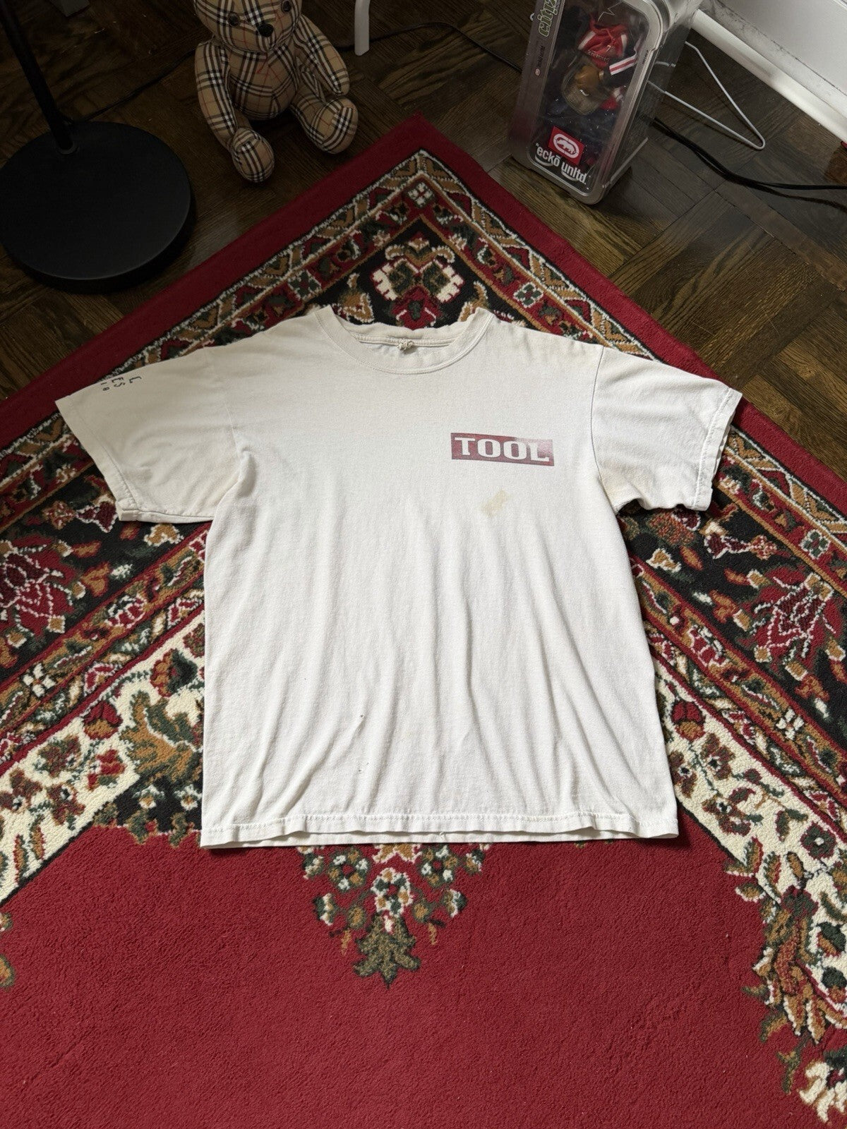 Vintage 2007 Tool 10,000 Days Tour Tee Shirt 2XL White Heavy Metal Band Grunge