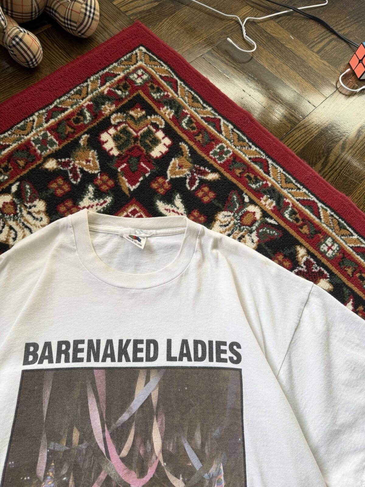 Vintage Barenaked Ladies Birthday Shirt Mens XL White 1990s