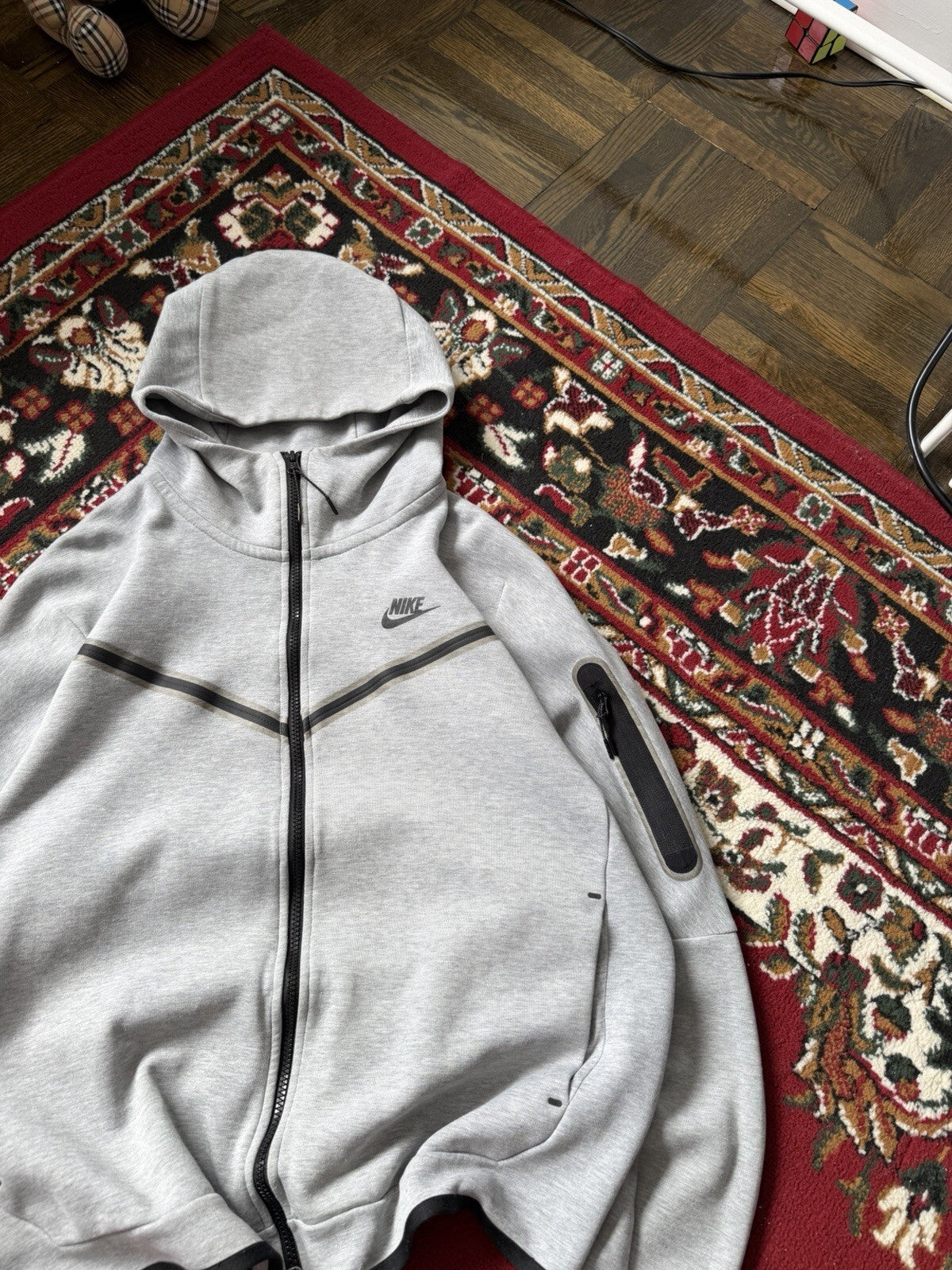 Nike Tech Fleece Zip Hoodie Mens Large Full Zip Sweatshirt CU4489-063