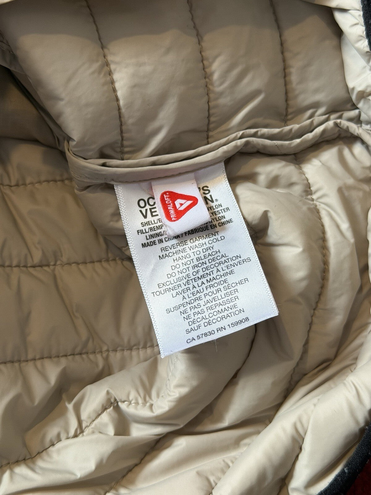 OVO October Very Own Puffer Jacket Drake Milk White Size Medium