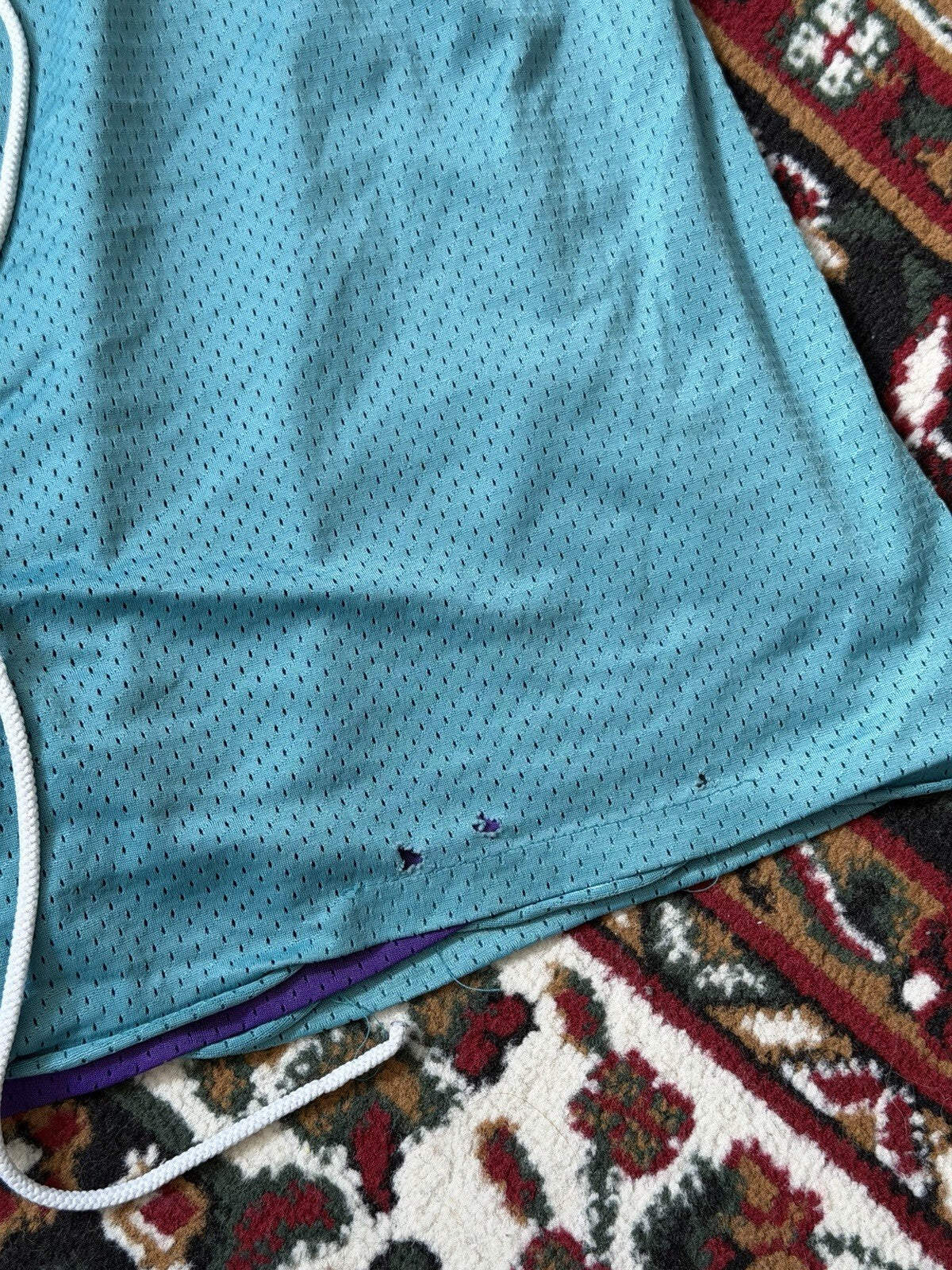Vintage Champion 80s Reversible Basketball Shorts Purple / Green