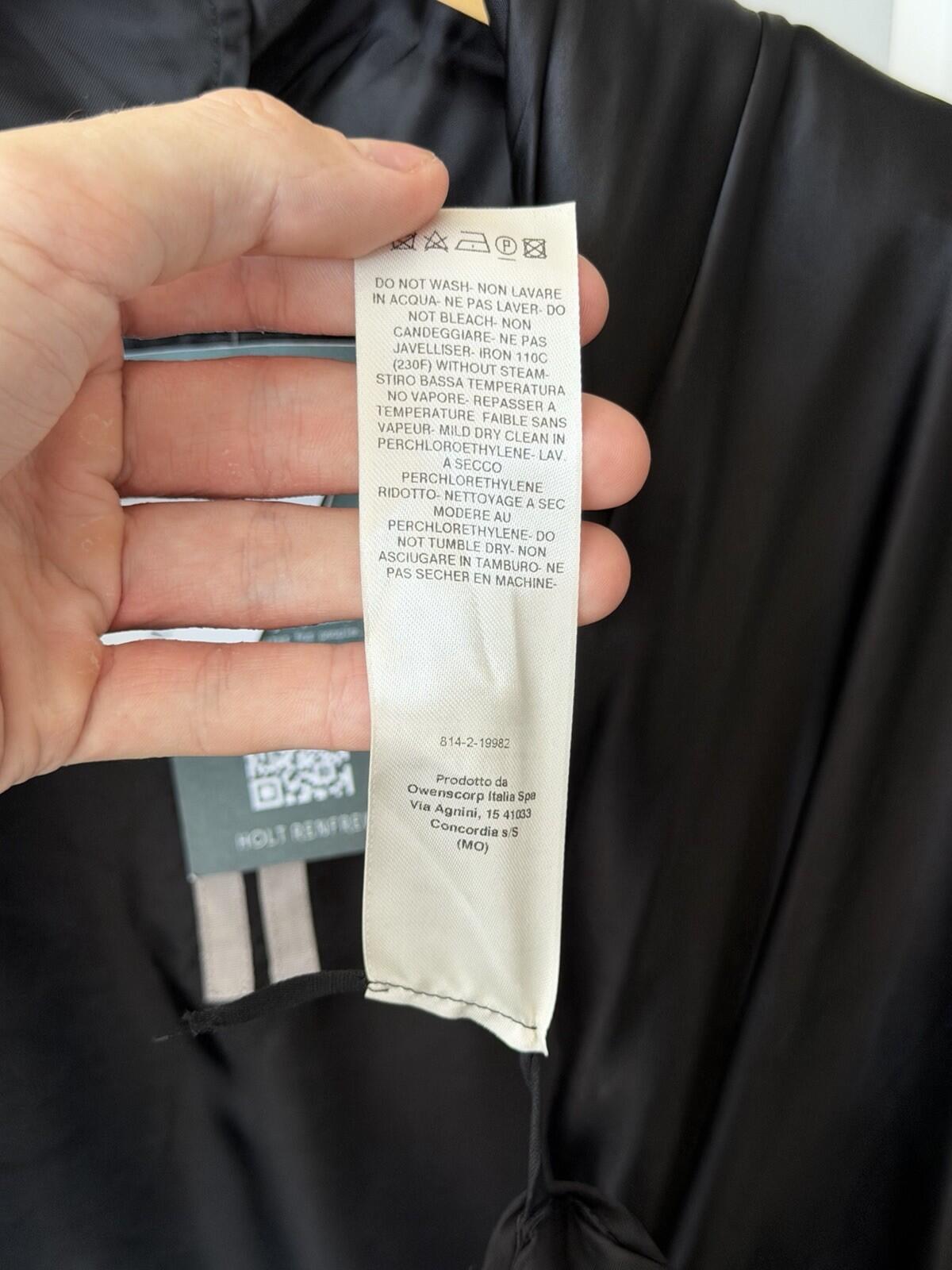 RICK OWENS FW22 Strobe Cupro Draped Wrap Maxi Dress Zip Long Sleeves 6US 42IT