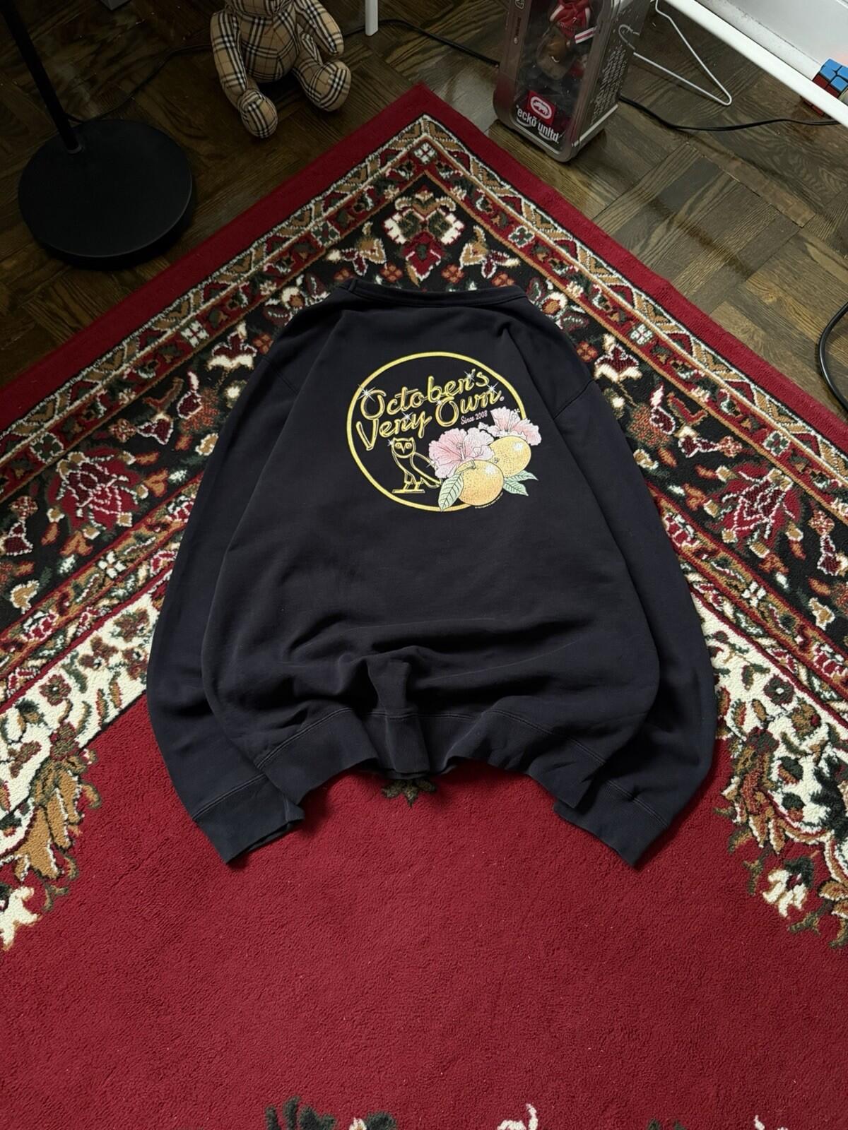 Octobers Very Own OG Solid Gold Owl Sweatshirt Drake OVO Size L