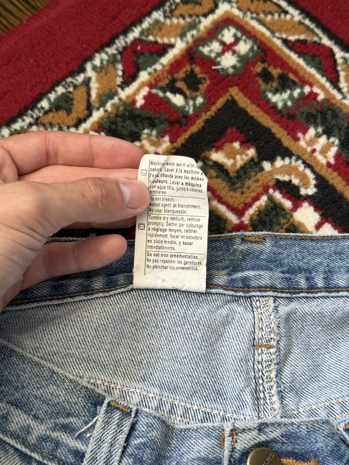 Vintage Carhartt Jeans Mens B480 DPS Denim Tradinional Fit Workwear