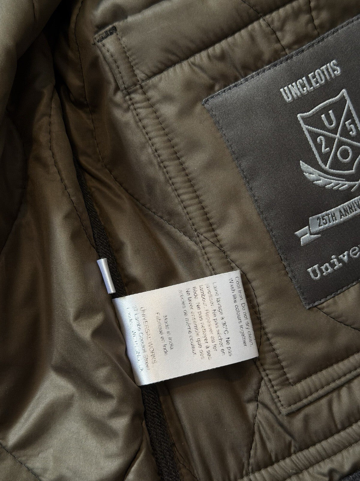 Universal Works Quilted Hunting Chore Jacket Wool Nylon M