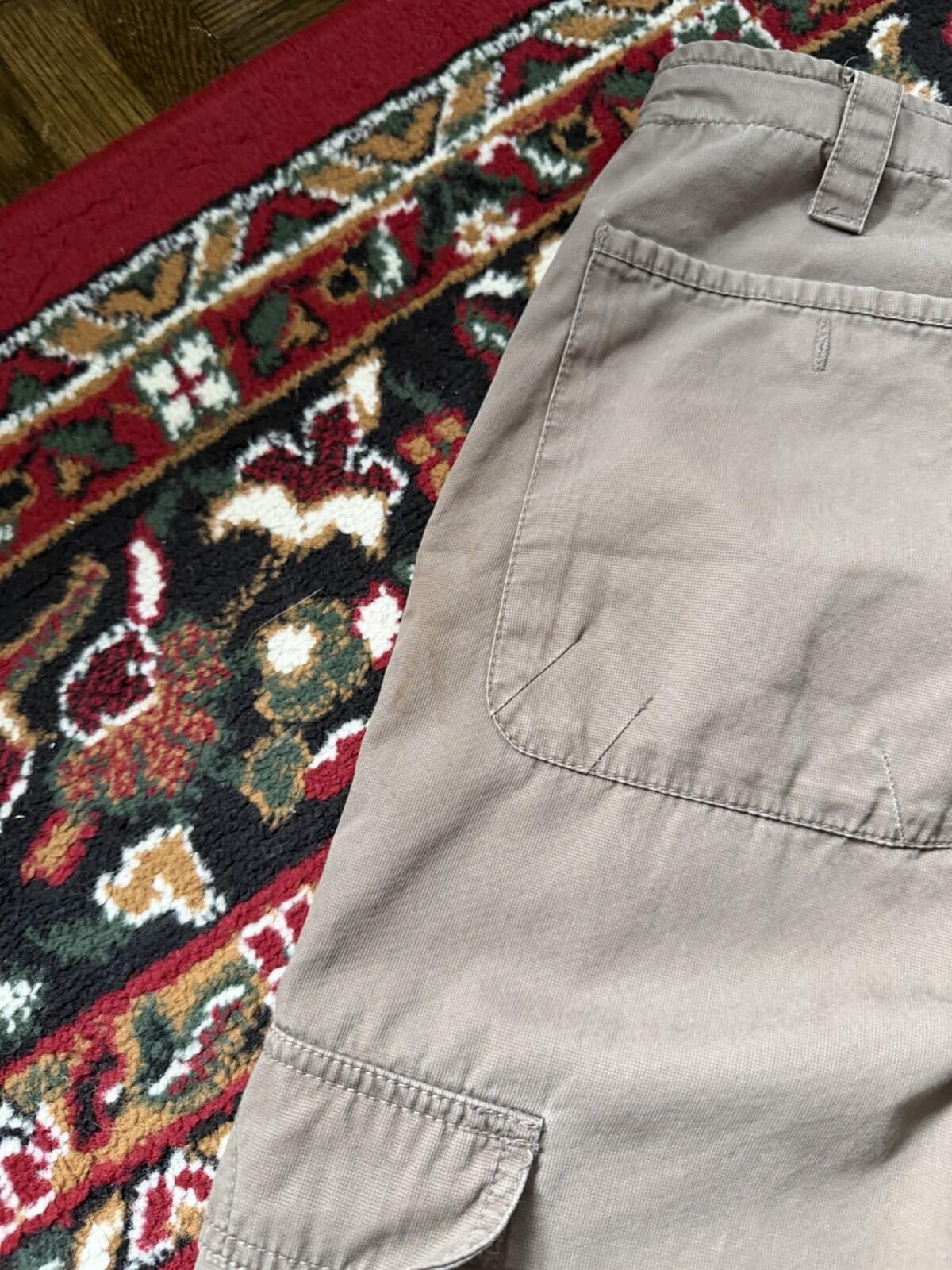 Vintage Nike Y2K Cargo Baggy Pants Olive Green Size S 00s