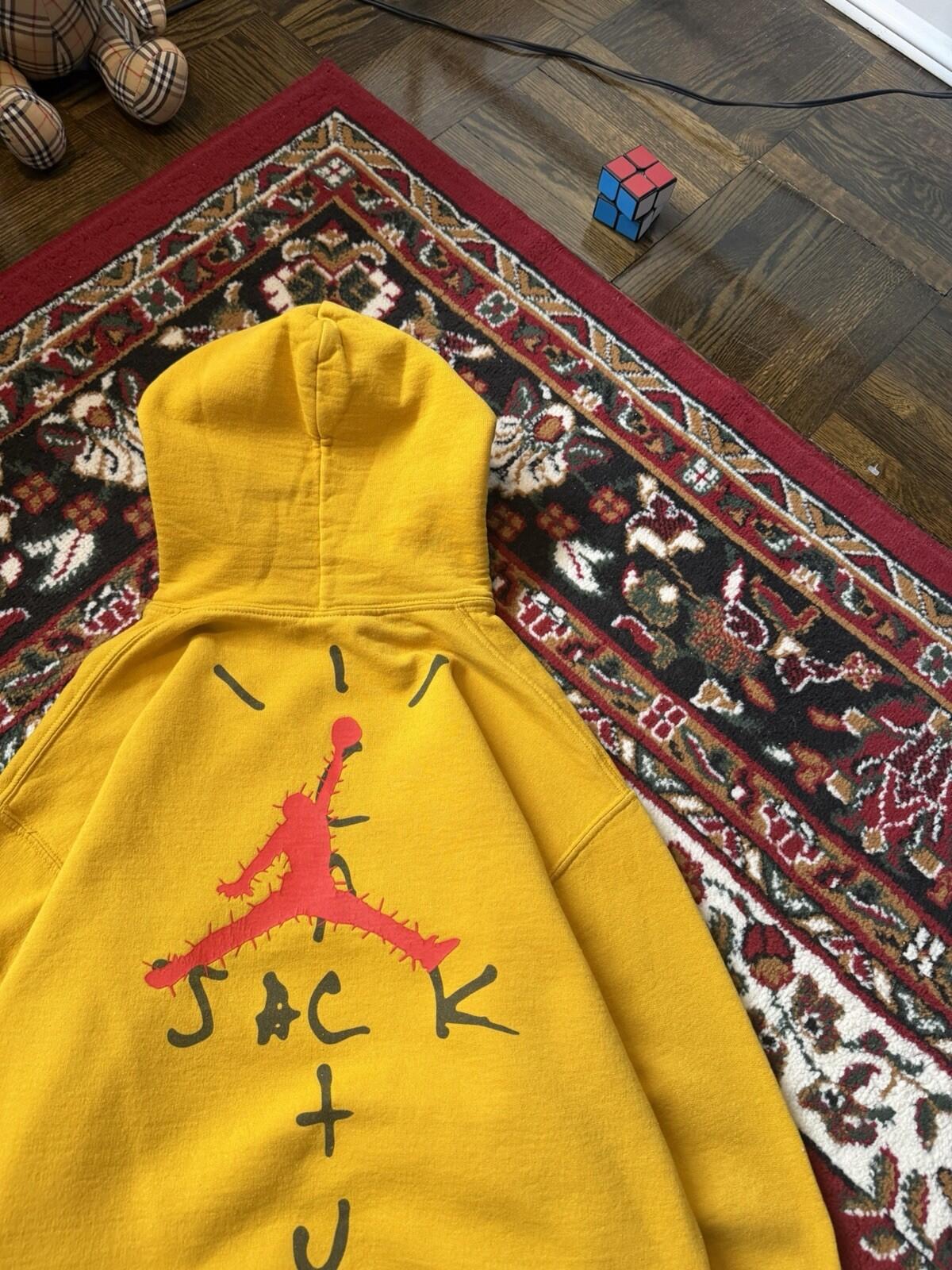 Travis Scott x Nike Air Jordan Cactus Jack Highest Hoodie Yellow Size M