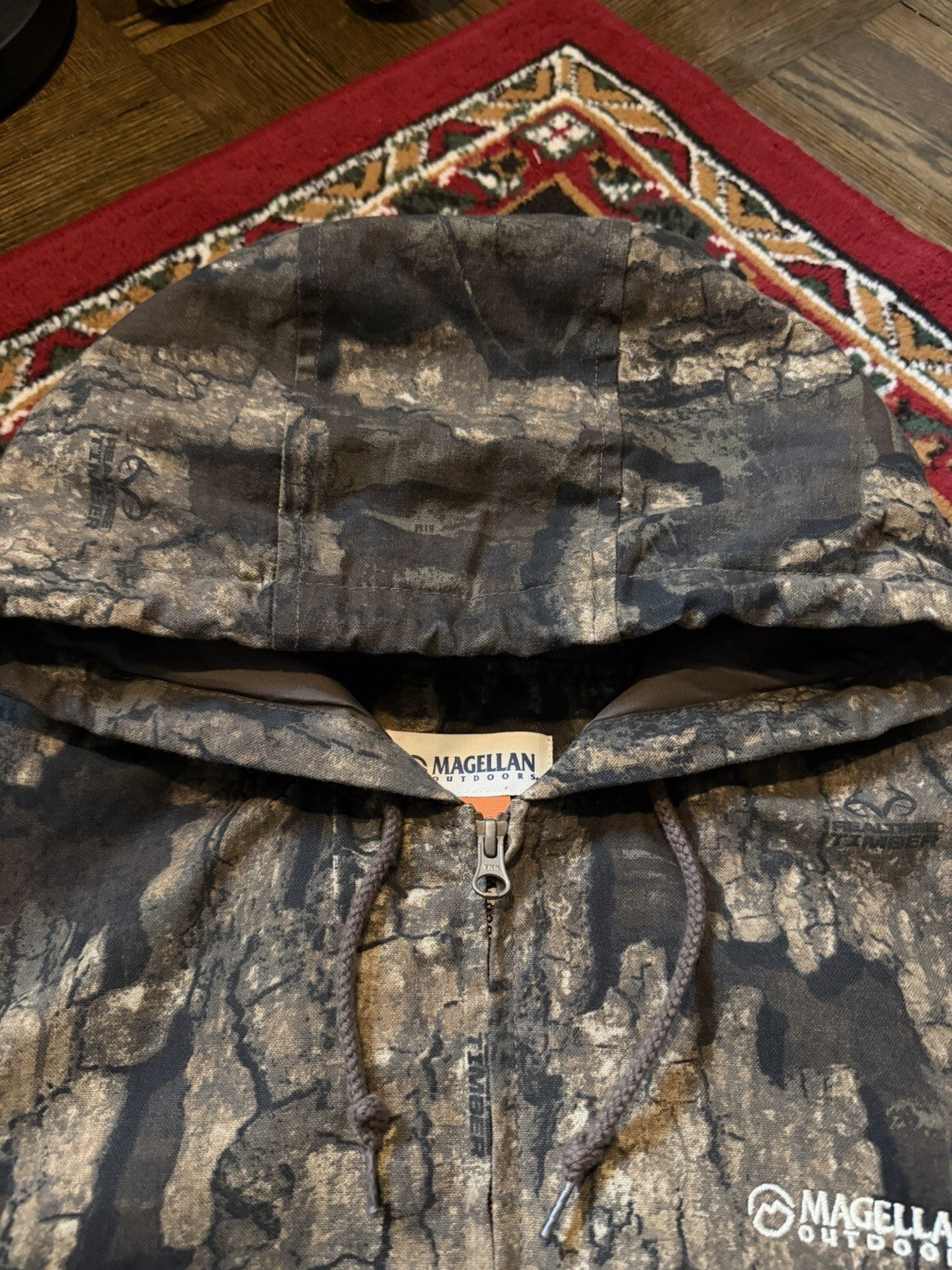 Magellan Outdoors Realtree Camo Full Zip Hooded Active Jacket Carhartt