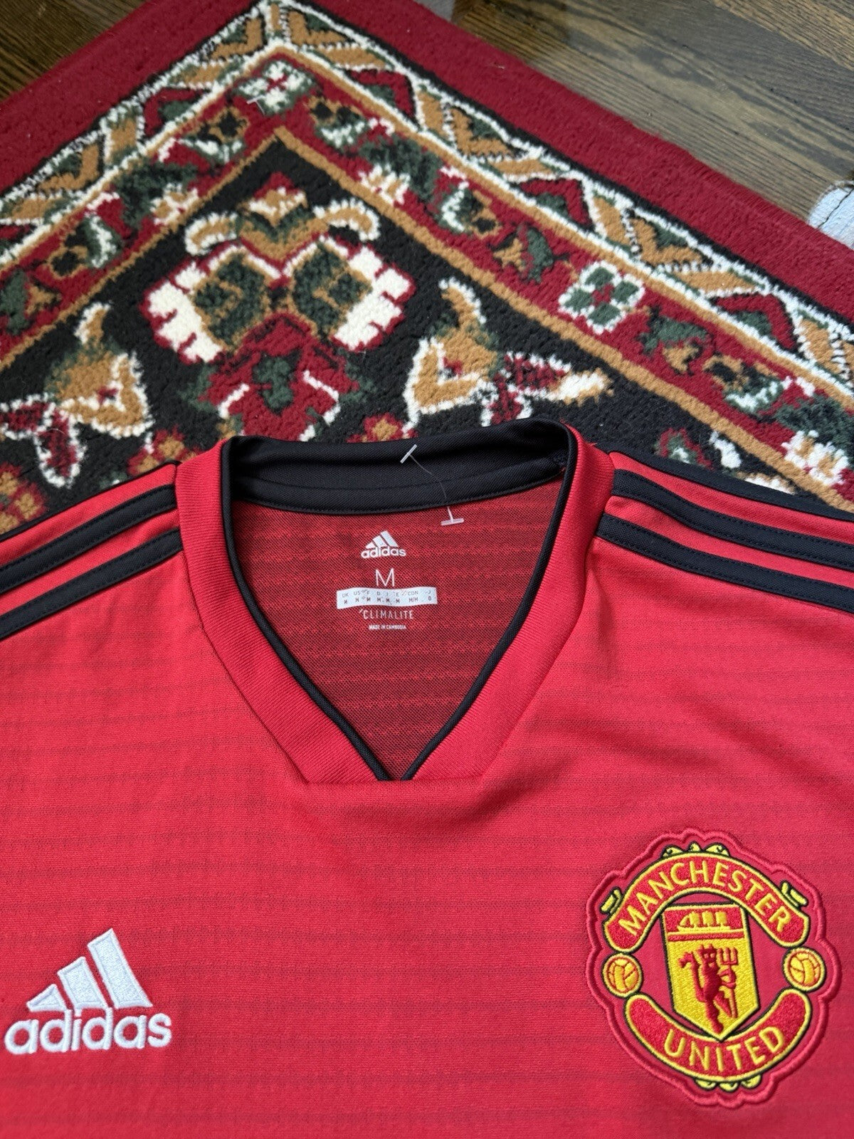 Manchester United Adidas 2018 - 2019 Home Football Jersey Soccer Shirt Authentic