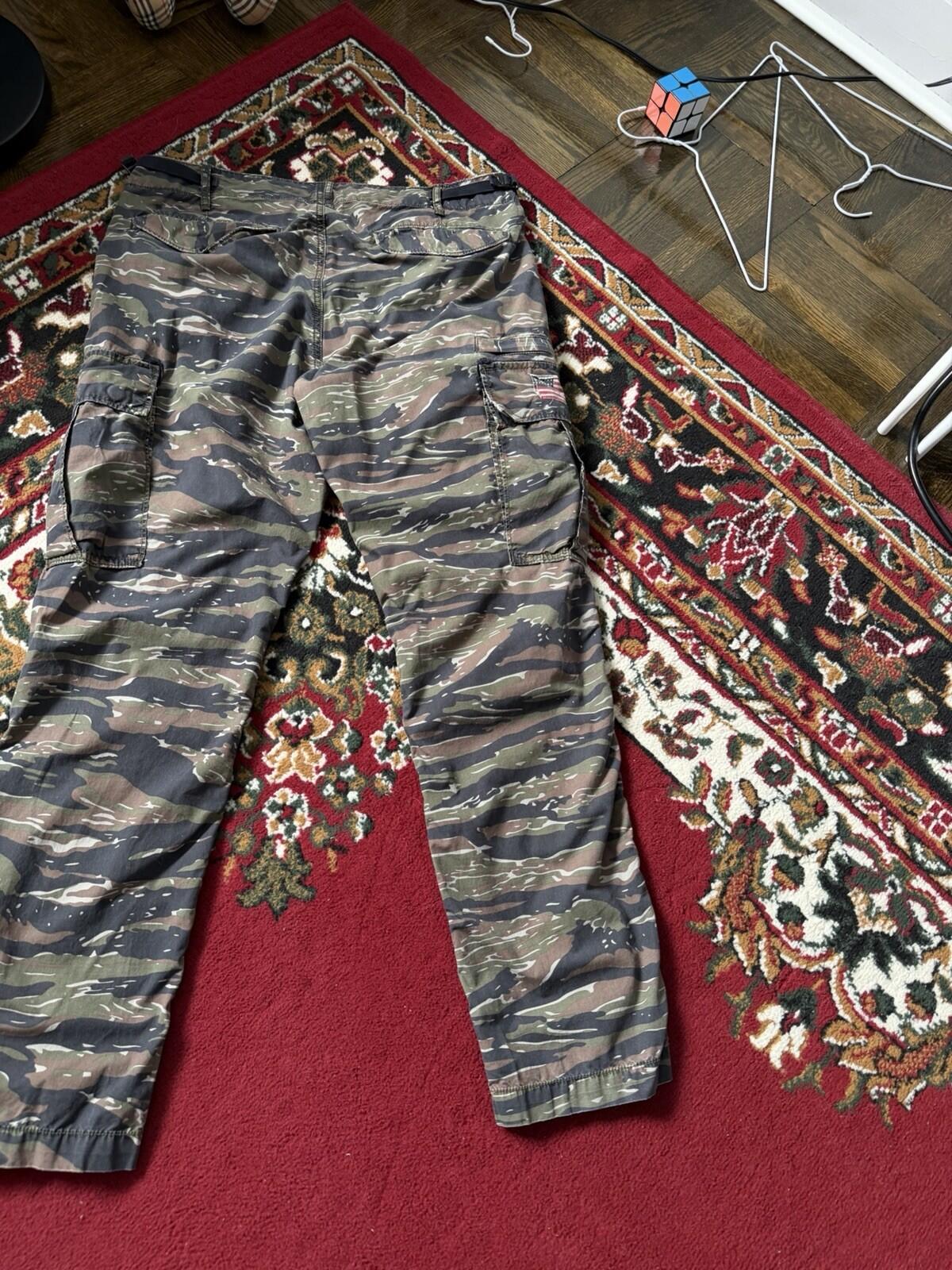 Ralph Lauren Denim Supply Flag Military Army Camo Cargo Pants Trousers 32 x 32