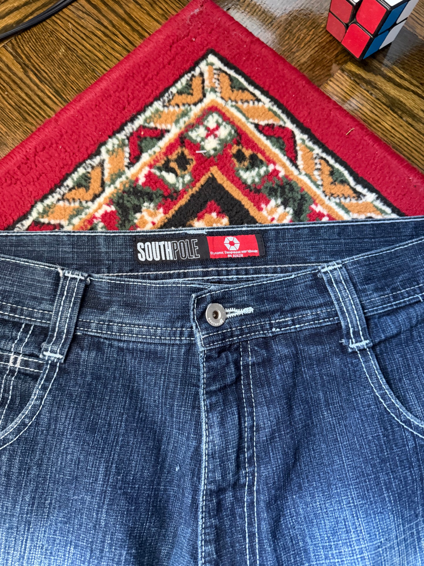 Y2K South Pole Washed Baggy Jeans
