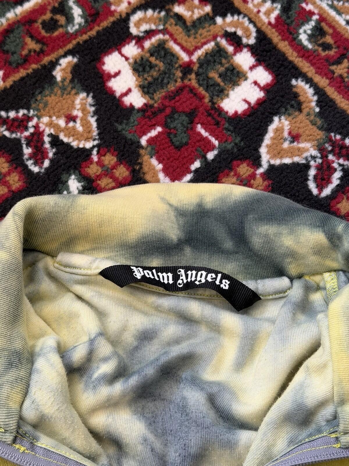 Palm Angels Yellow Tie Dye Velour Track Jacket Yellow Size XL