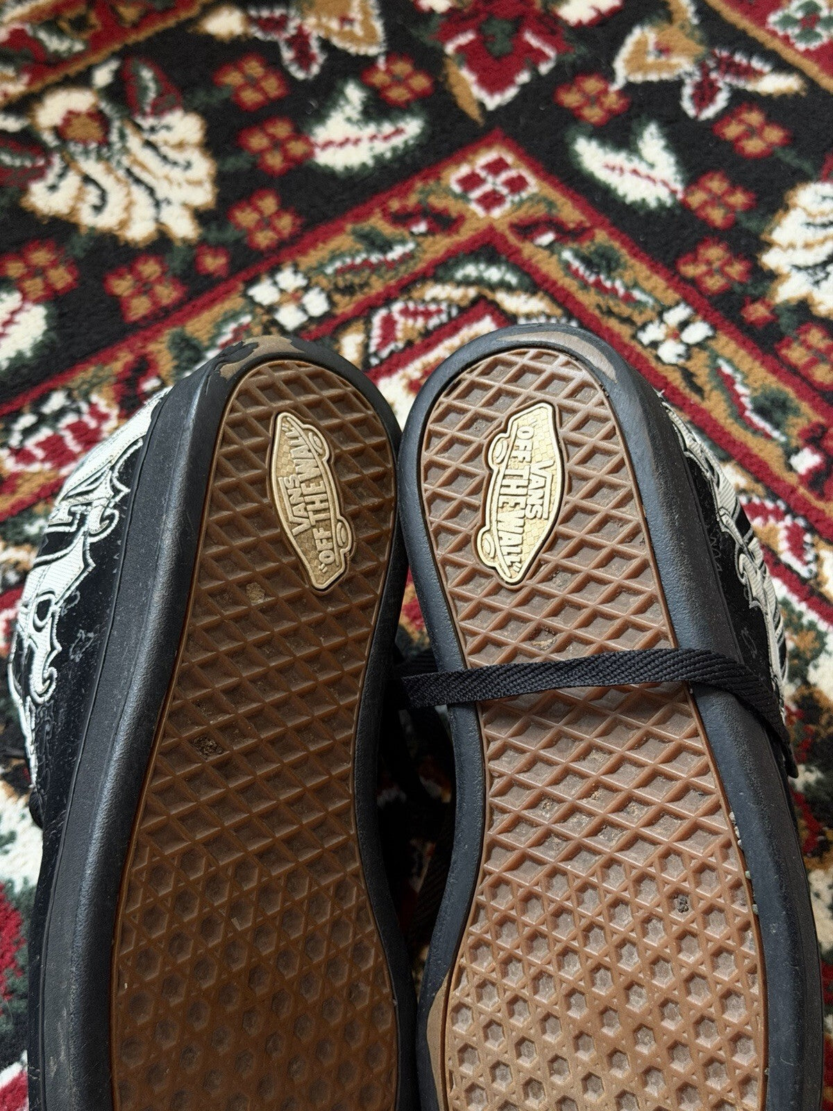 Vintage Vans Widow Chunky Skater Shoes Men’s Size 9.5 Skulls Grunge Goth Y2K