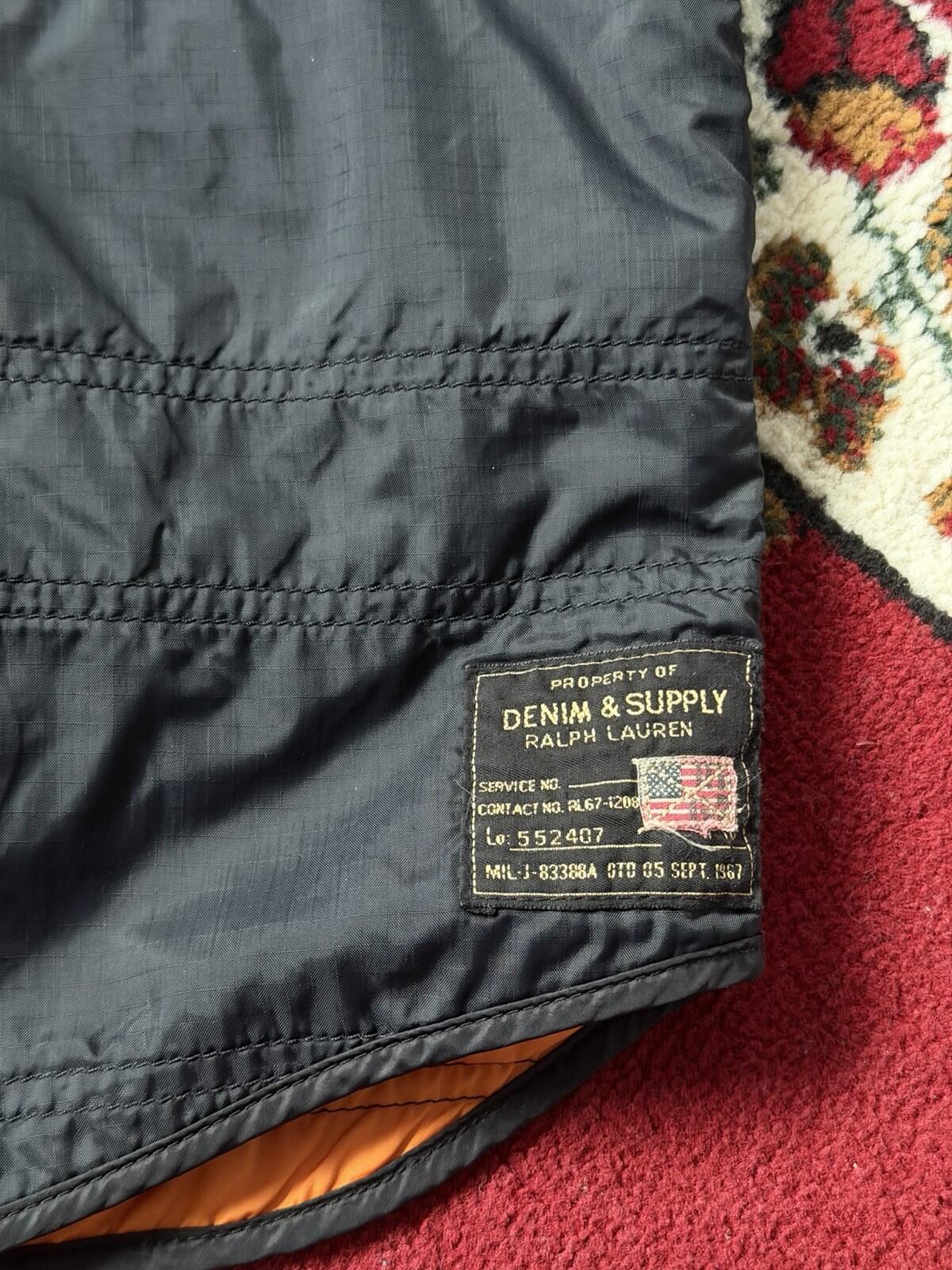Denim & Supply Ralph Lauren Vest Mens L Black Quilted Nylon Puffer Vintage Y2K