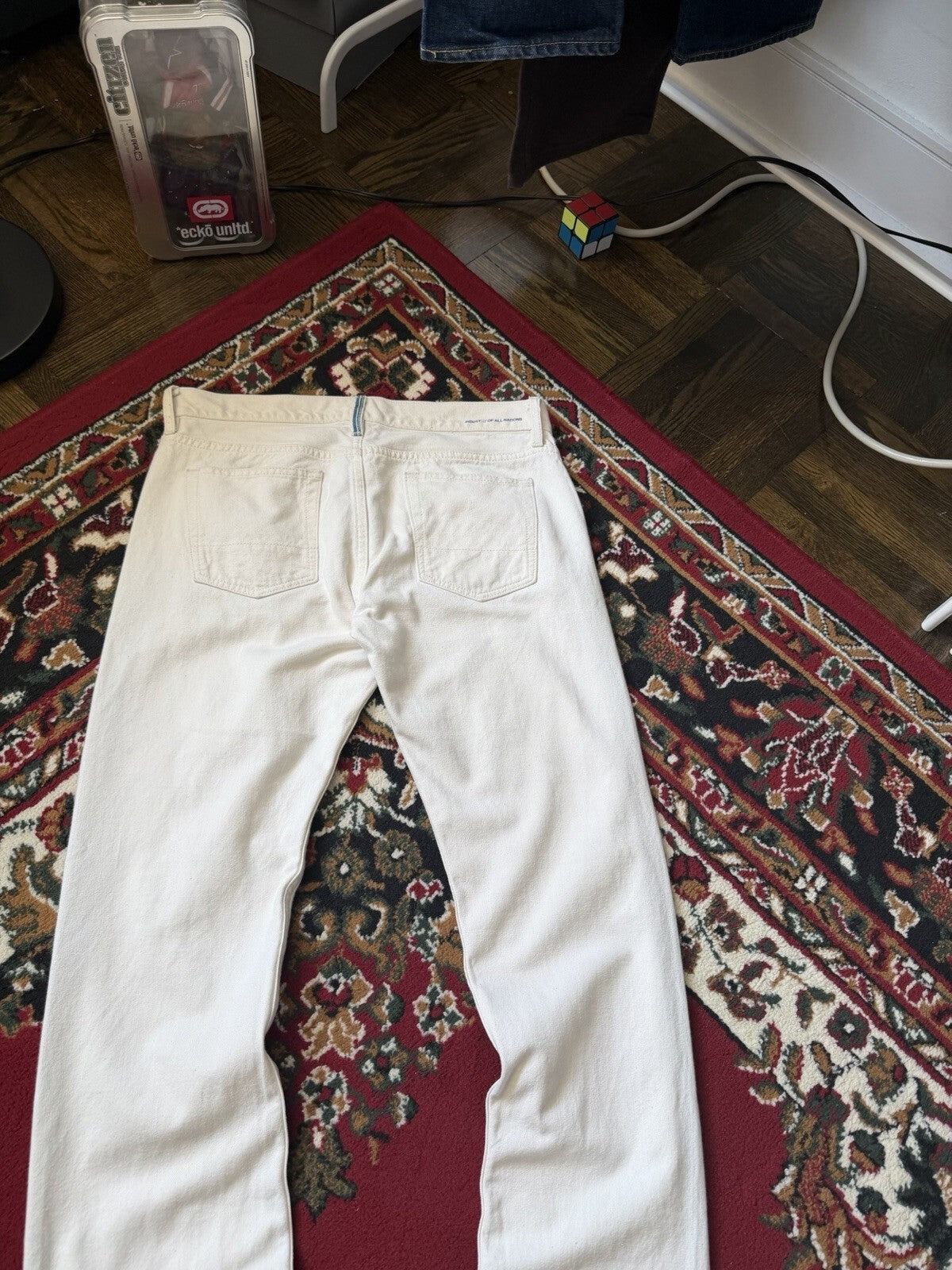 Industry of All Nations Jeans Mens 34 Straight Leg Hand-Loomed Selvedge Denim