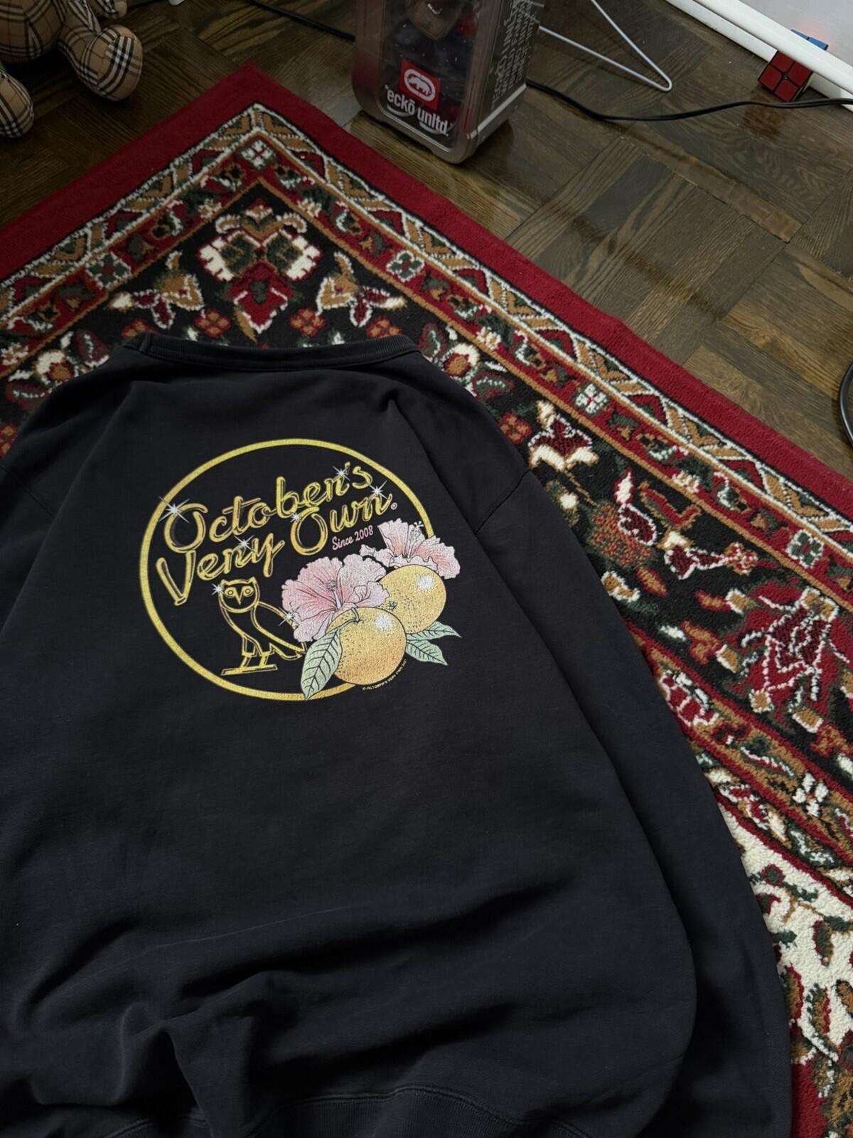 Octobers Very Own OG Solid Gold Owl Sweatshirt Drake OVO Size L