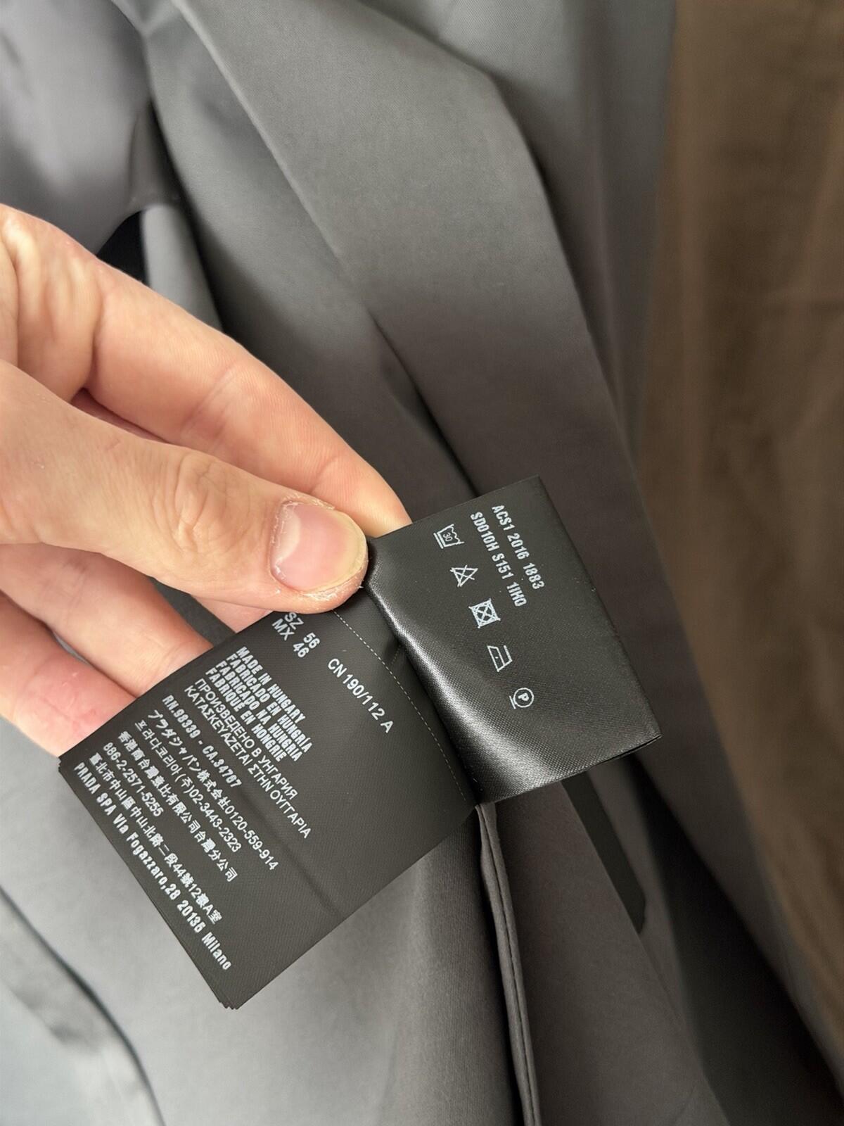 Prada Milano Cotton Gray Two Button Blazer / Sport Jacket