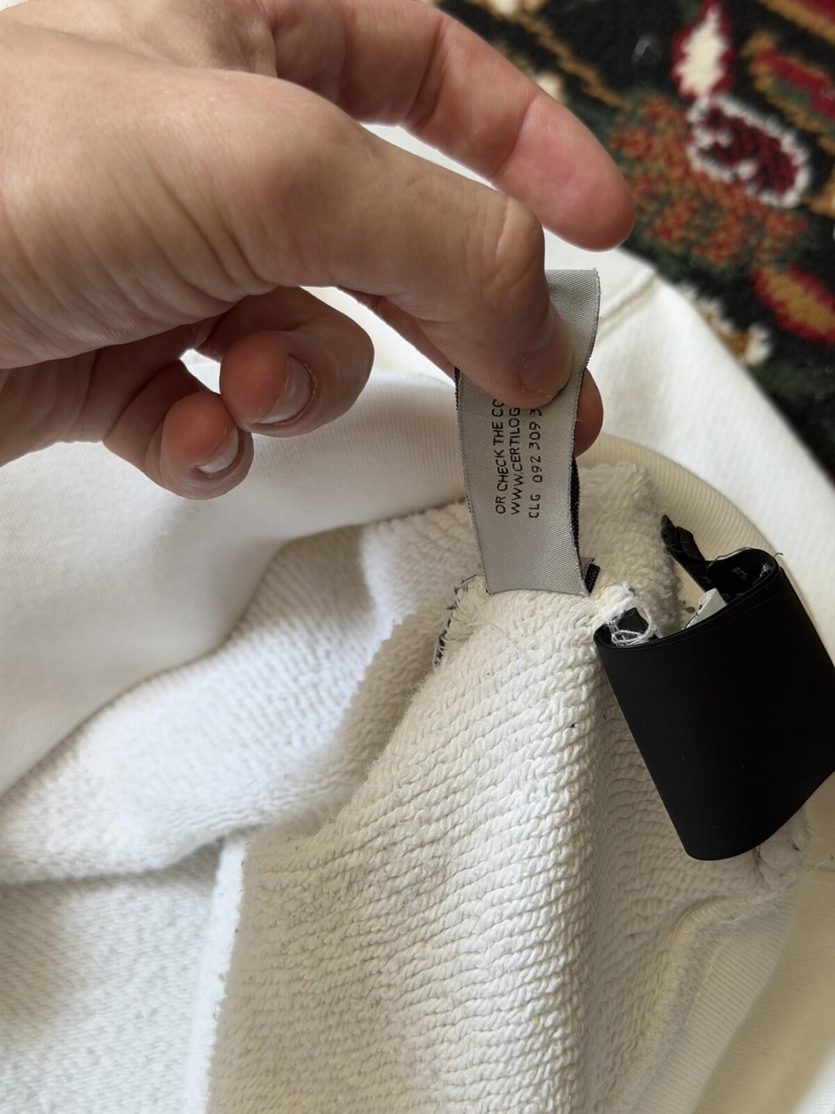 Palm Angels x Smiley Happy Collection Cream White Embroidered Oversized Hoodie S