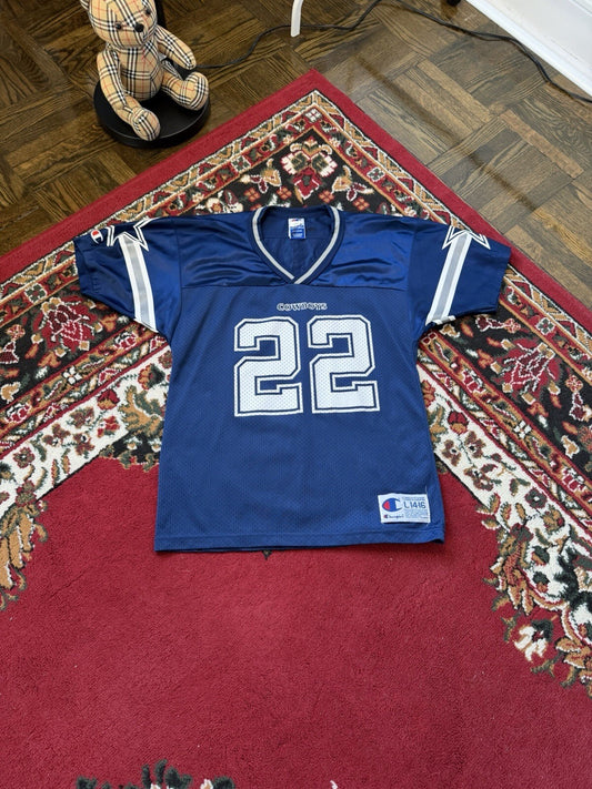 Vintage Champion NFL Dallas Cowboys Jersey E Smith #22