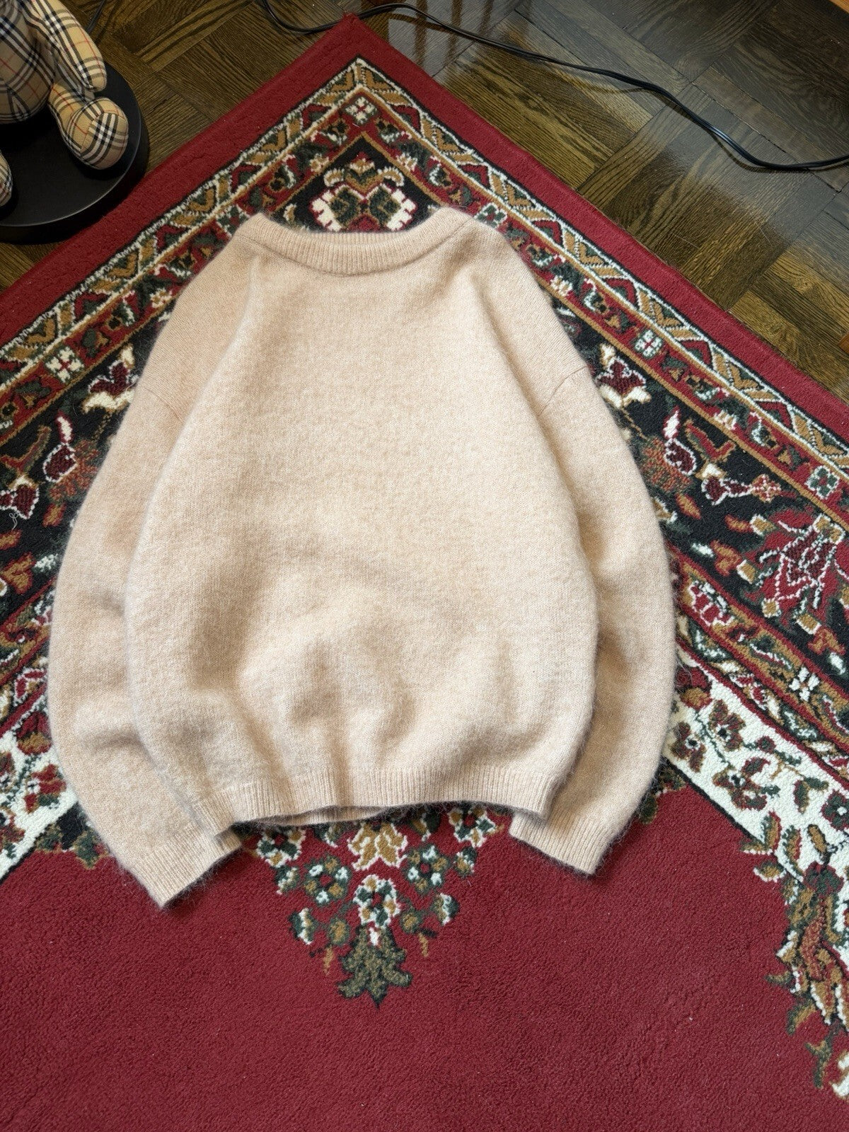 Acne Studios Dramatic Moh Baby Pink Mohair/Wool Sweater