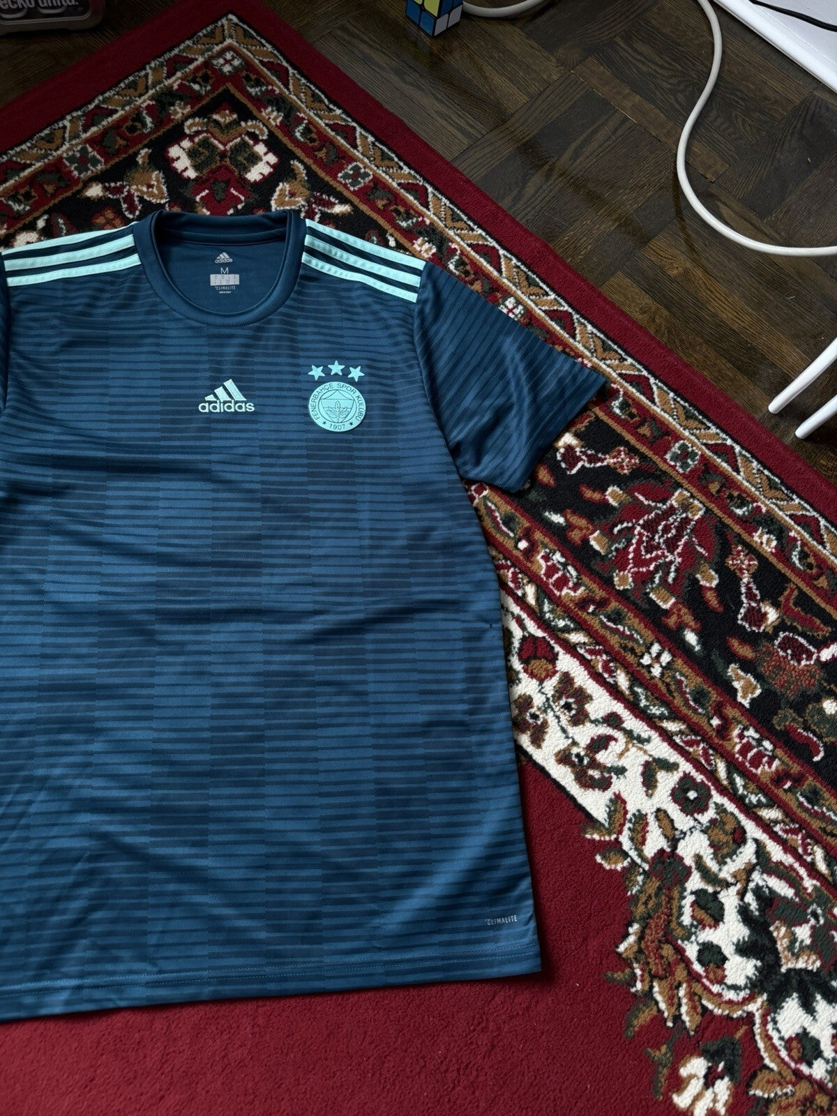 Men's Adidas Fenerbahce SK 2018/2019 Away Soccer Football Shirt Jersey Size M