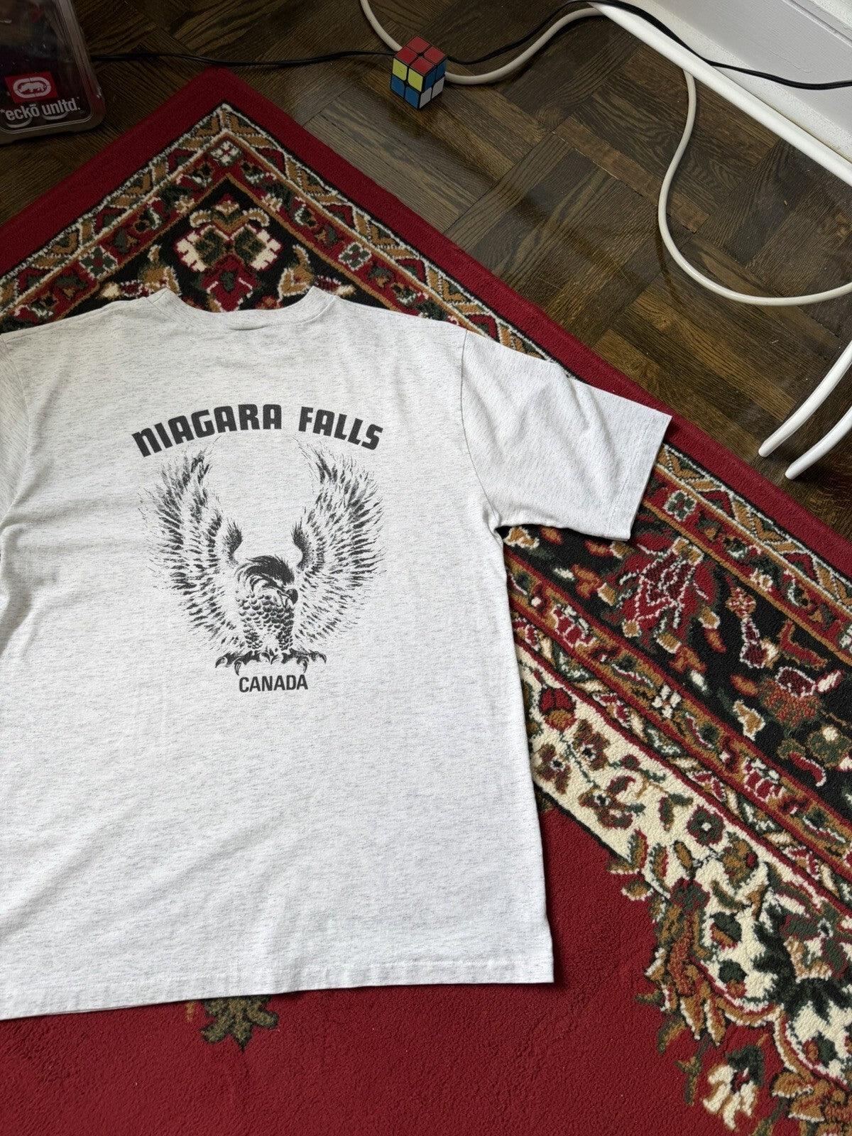 Vintage Harley Davidson Niagara Falls Canada Eagle Motorcycle Men's M Tee 90s