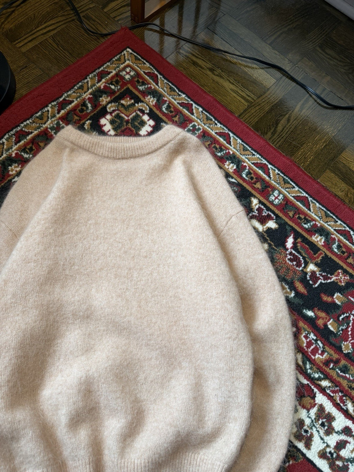 Acne Studios Dramatic Moh Baby Pink Mohair/Wool Sweater