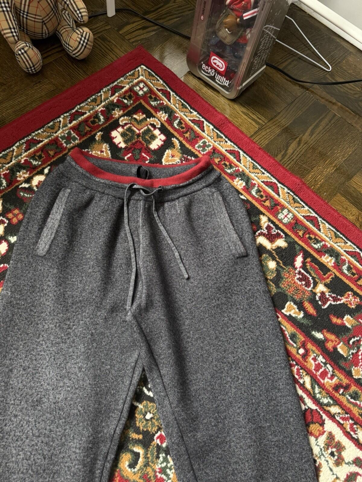 Loro Piana Cashmere Wool Gray Sweatapants Pants