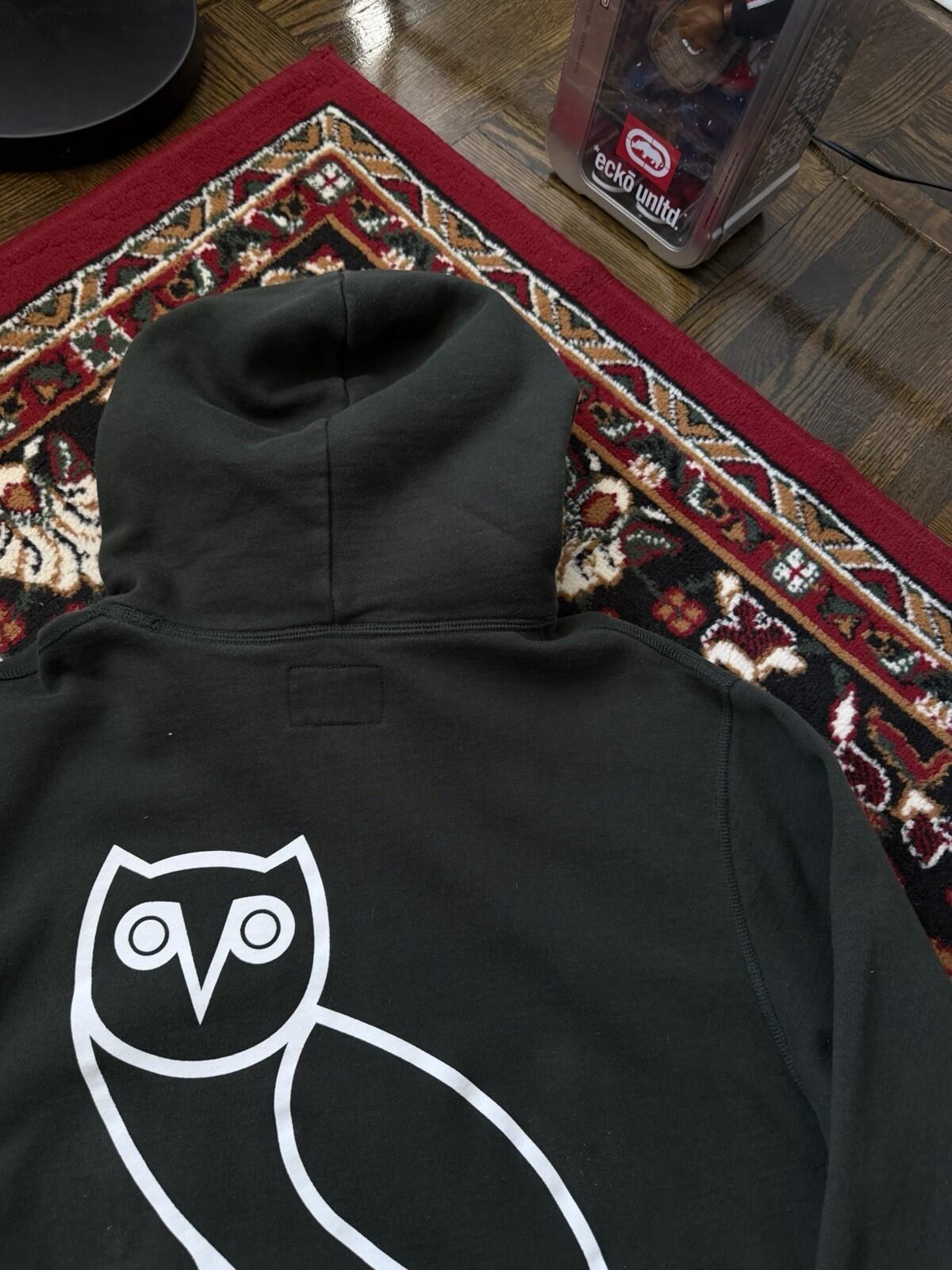 Roots x OVO Octobers Very Own Logo Green  Hoodie Size Medium