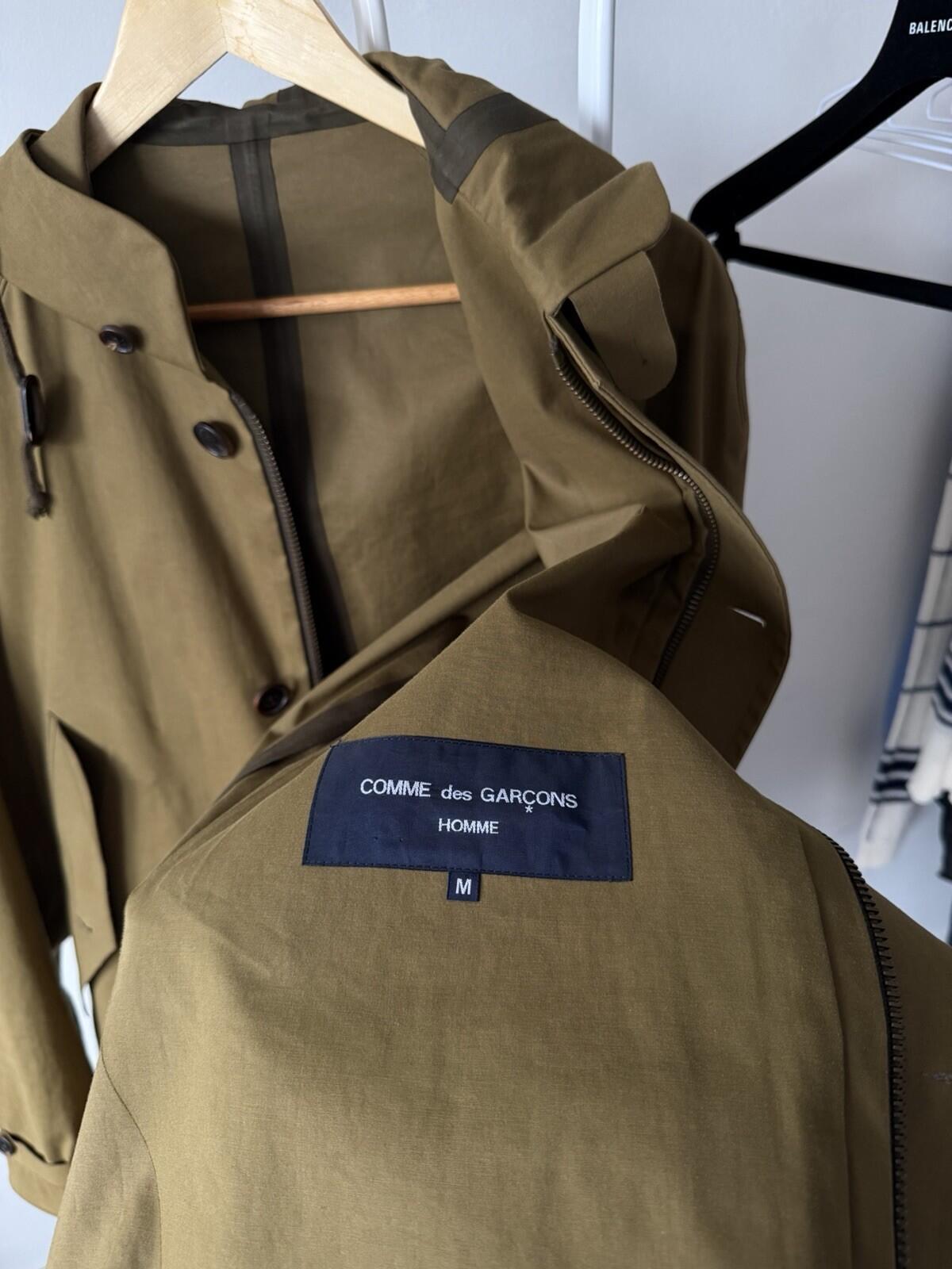 Comme des Garcons X Sealup Olive Membrane Parka / Raincoat Jacket Size M