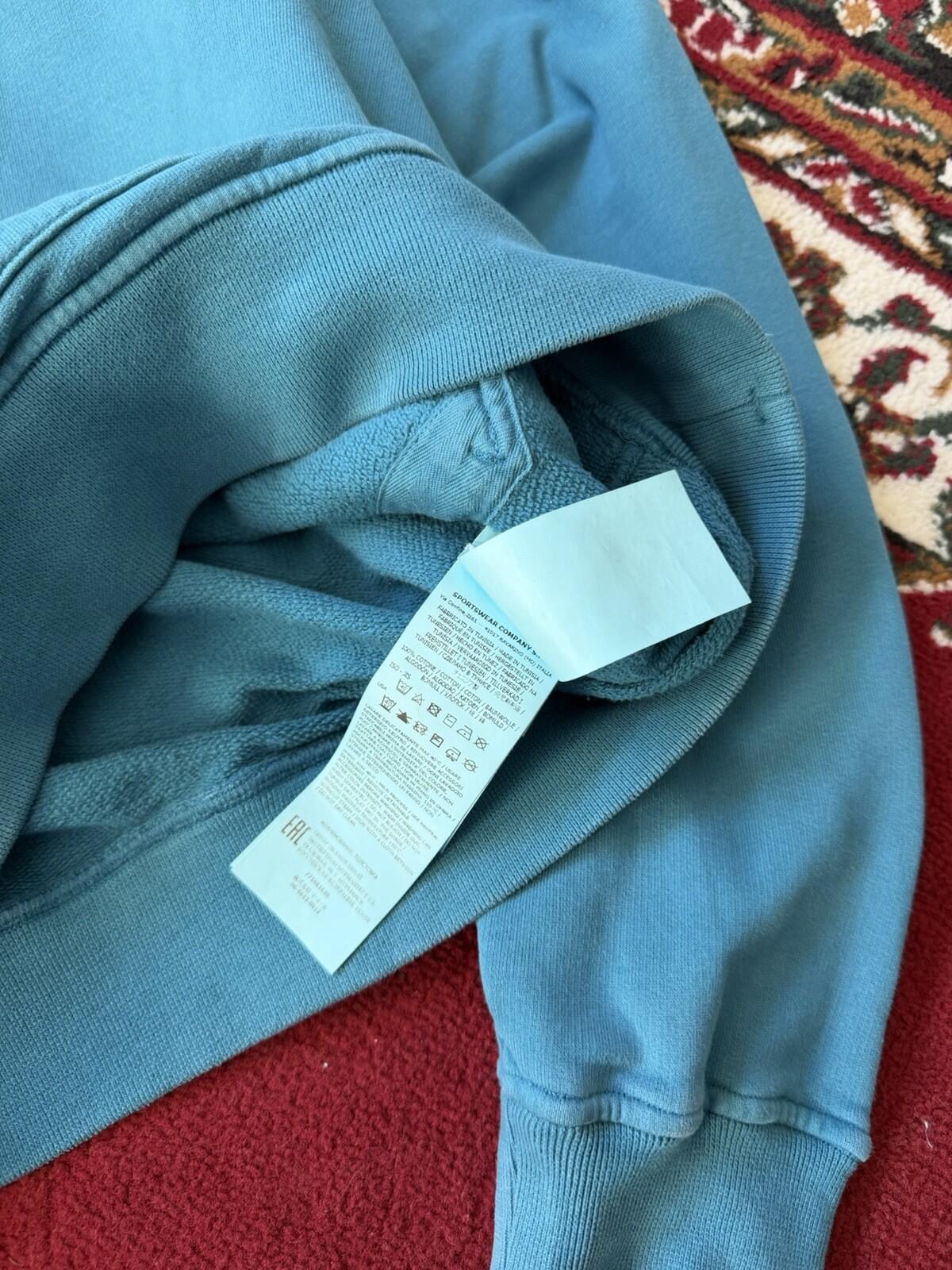 Stone Island Junior Blue Badge Logo Hoodie Authentic